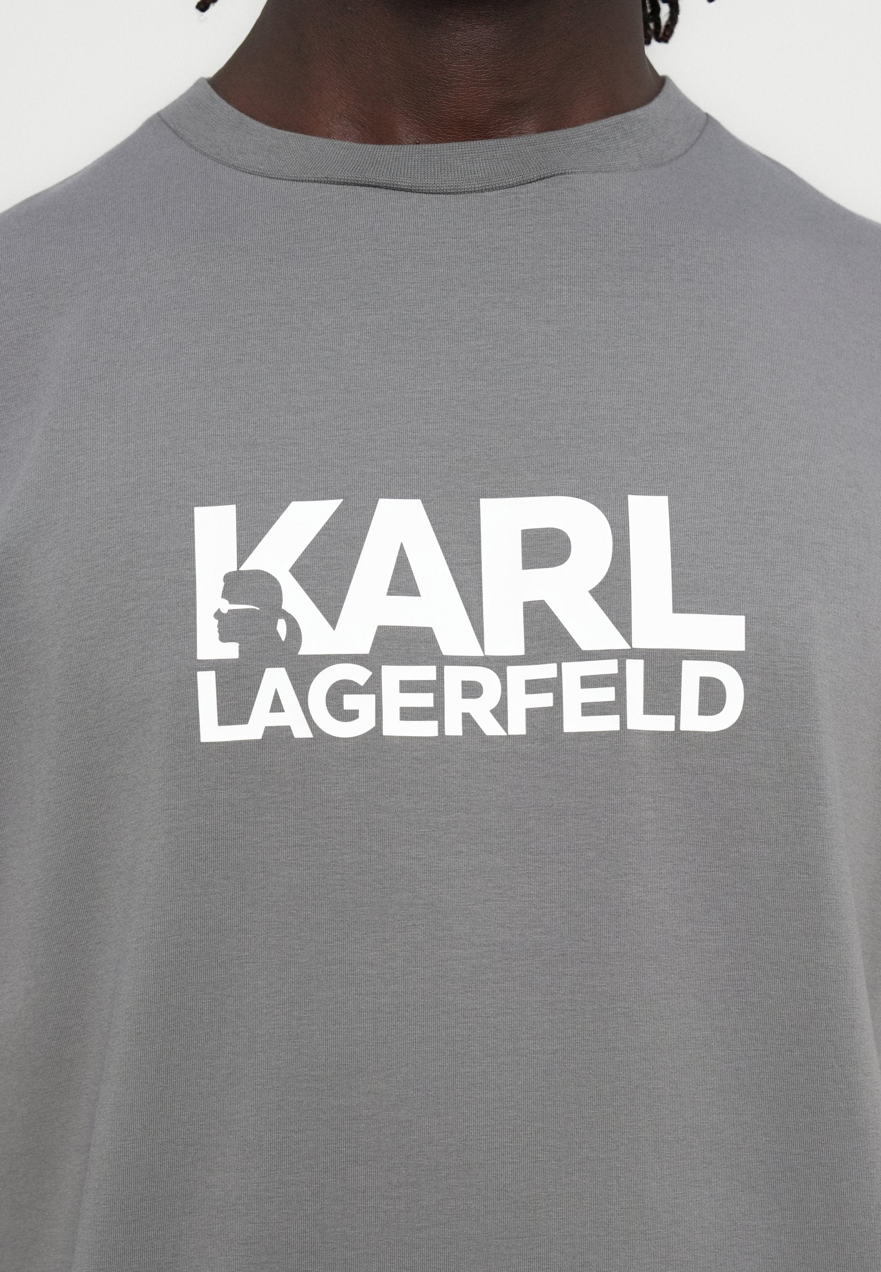 CREW NECK - Print T-shirt - dark grey