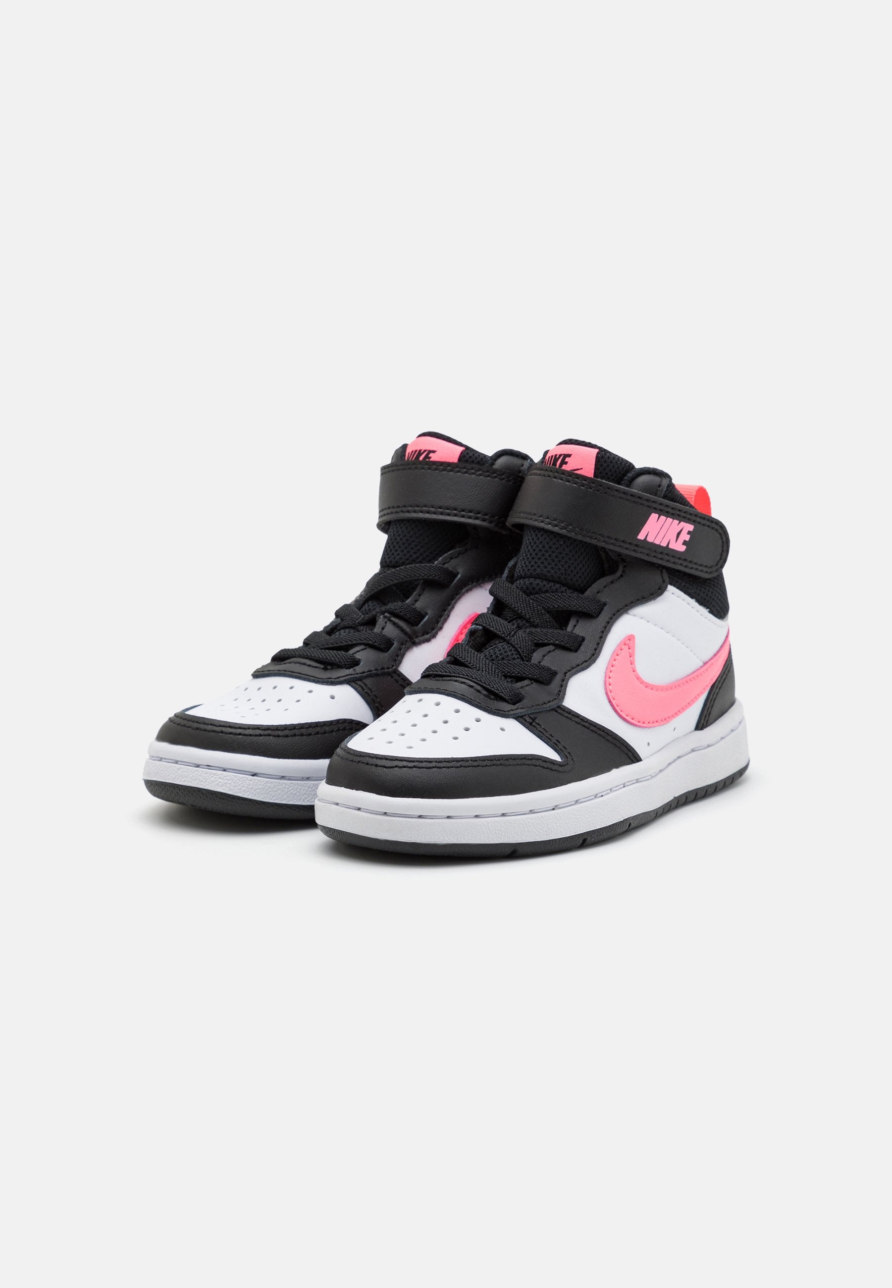 COURT BOROUGH MID 2 UNISEX - High-top trainers - black/sunset pulse/white