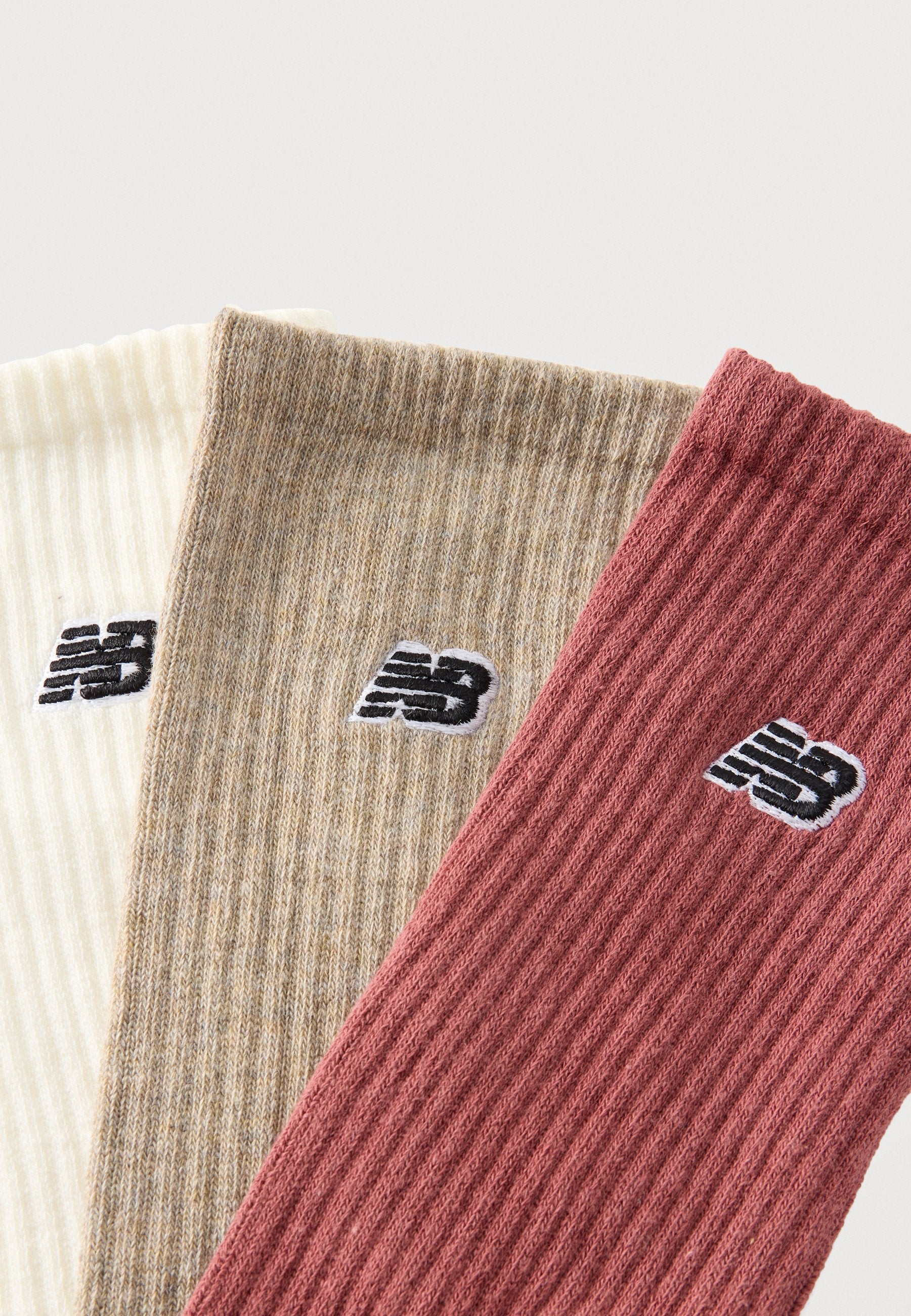 CHAUSSETTES SAISONNIÈRES UNISEXE LOT DE 3 - Chaussettes - pierre/blanc cassé/marron chiné
