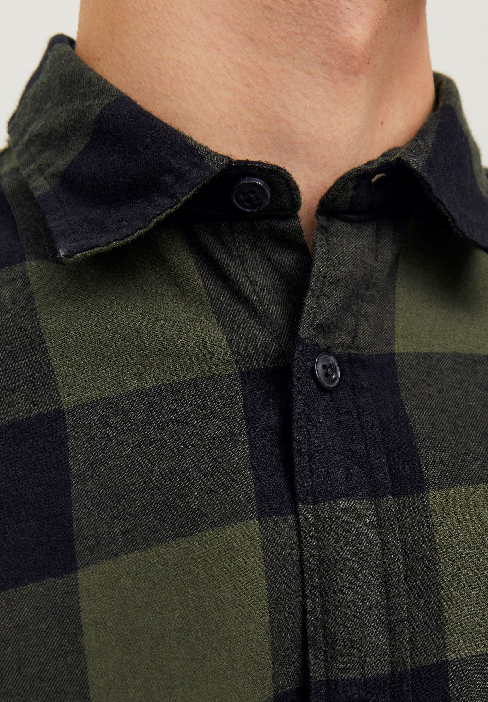 JJEGINGHAM SHIRT - Shirt - dusty olive