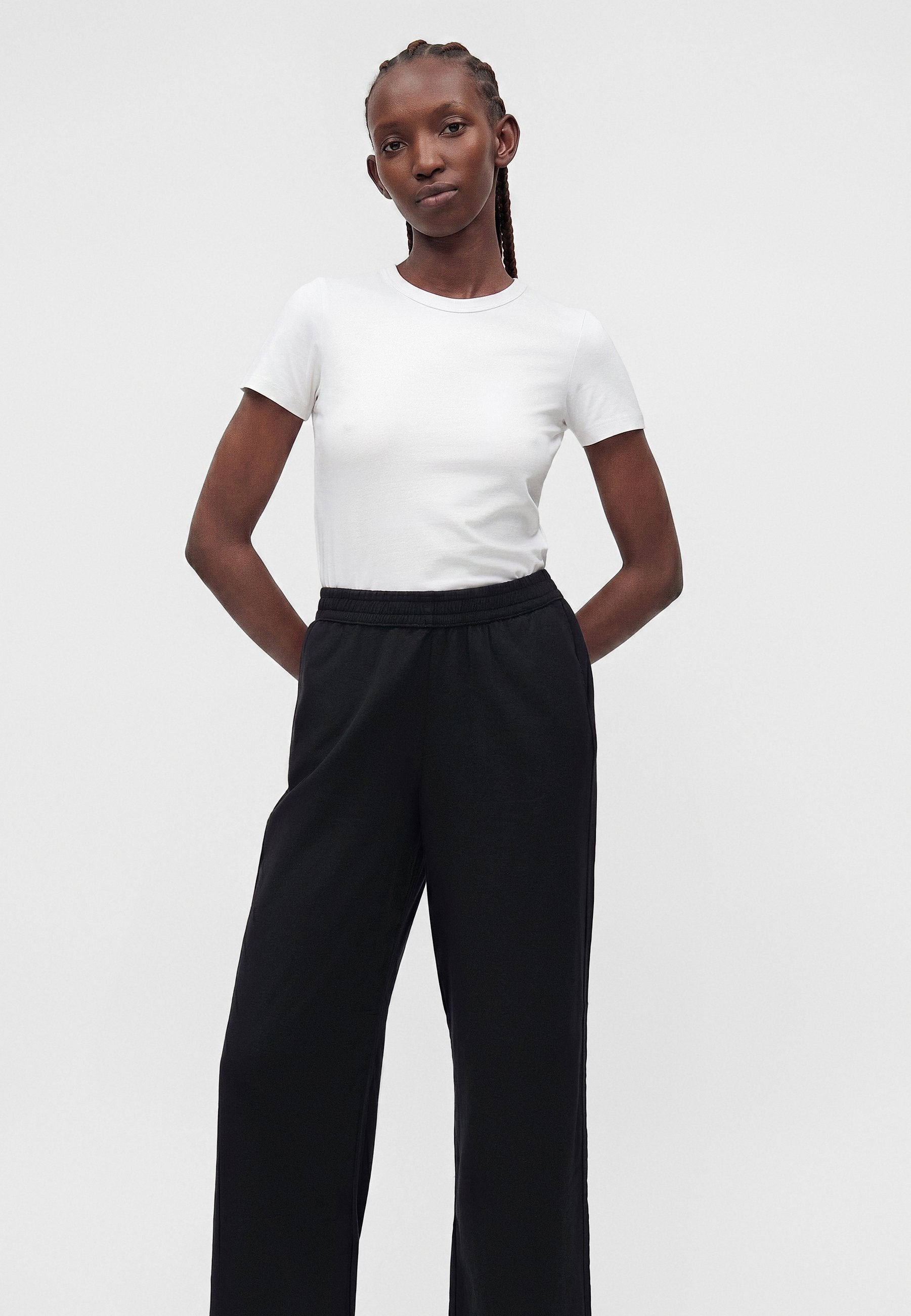 JXELLA SUMMER LOOSE PANT - Trousers - black