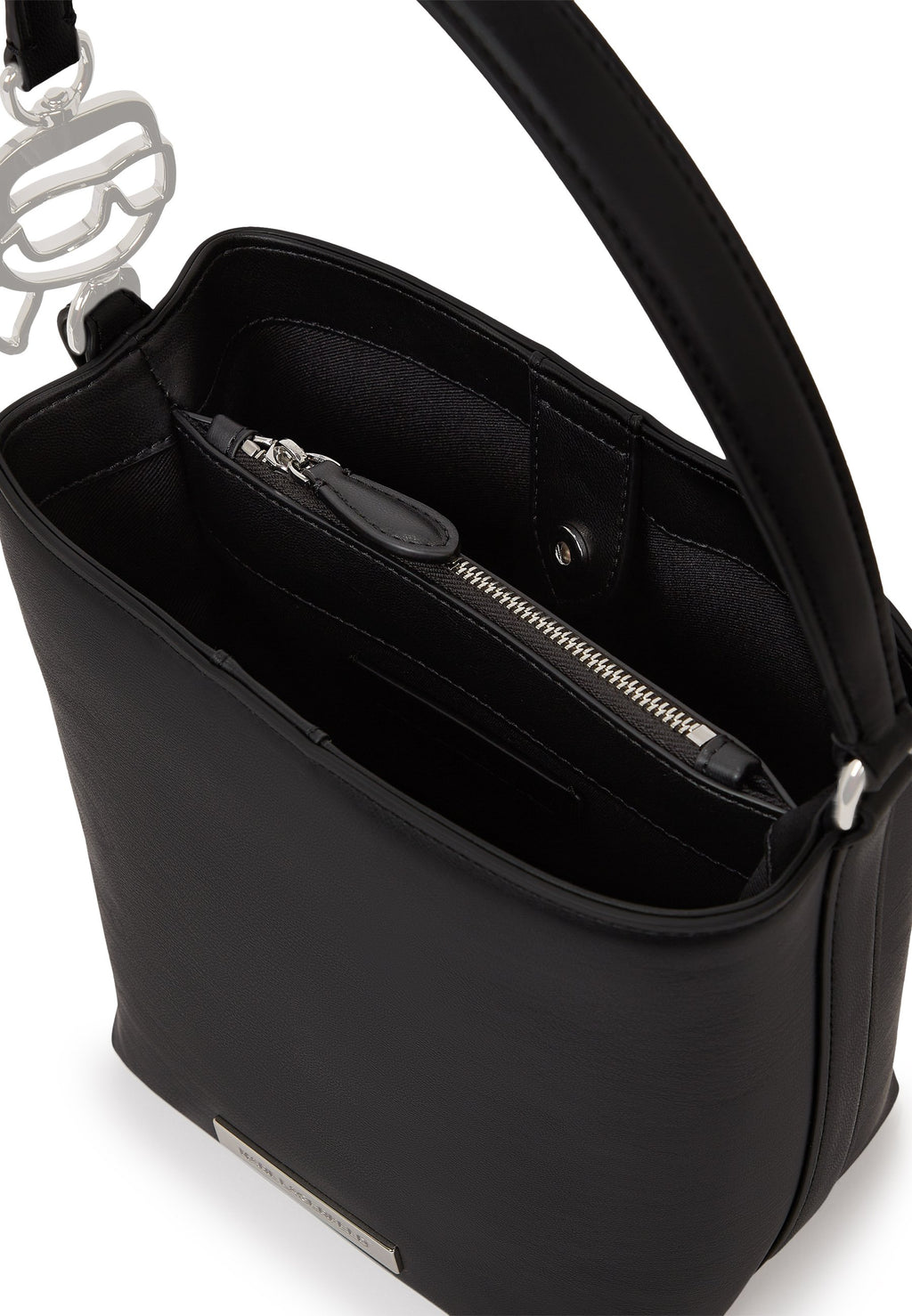 IKON SMOOTH OUTLINE BUCKET - Handbag - black
