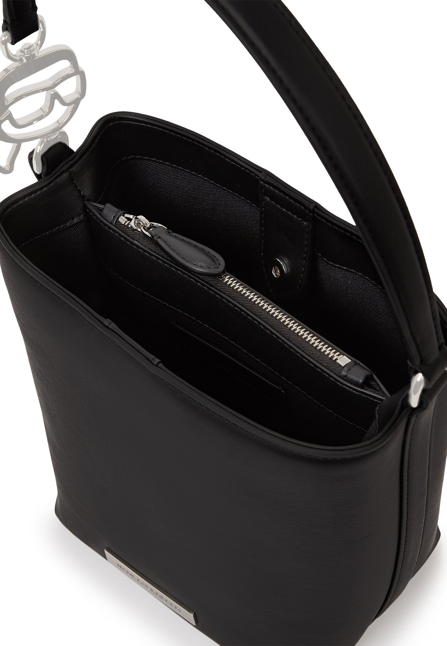 IKON SMOOTH OUTLINE BUCKET - Handbag - black