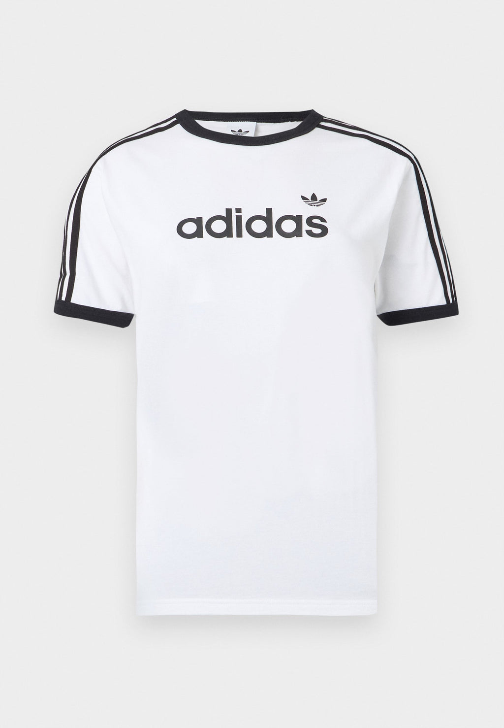 LINEAR TEE - Print T-shirt - white/black