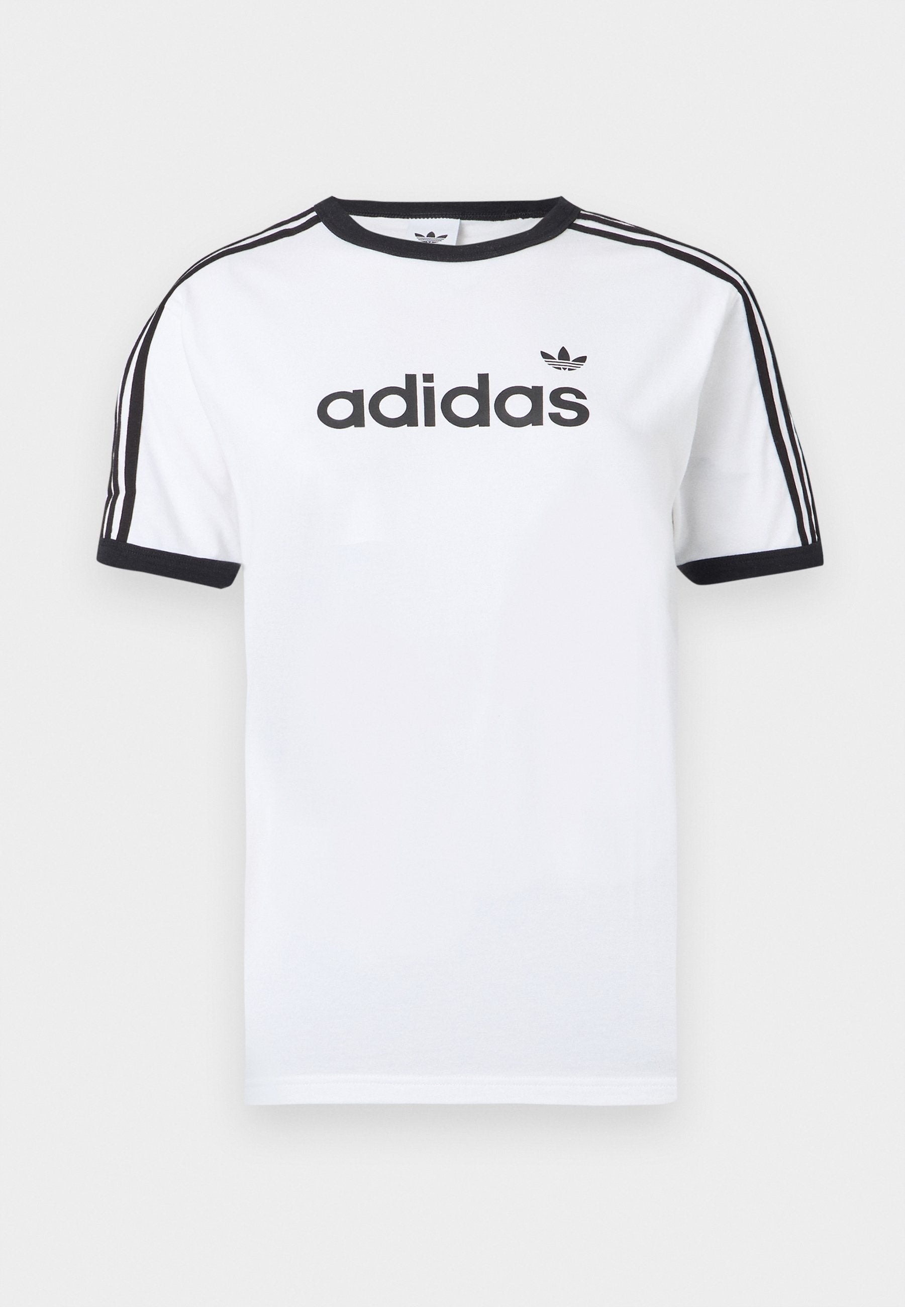 LINEAR TEE - Print T-shirt - white/black