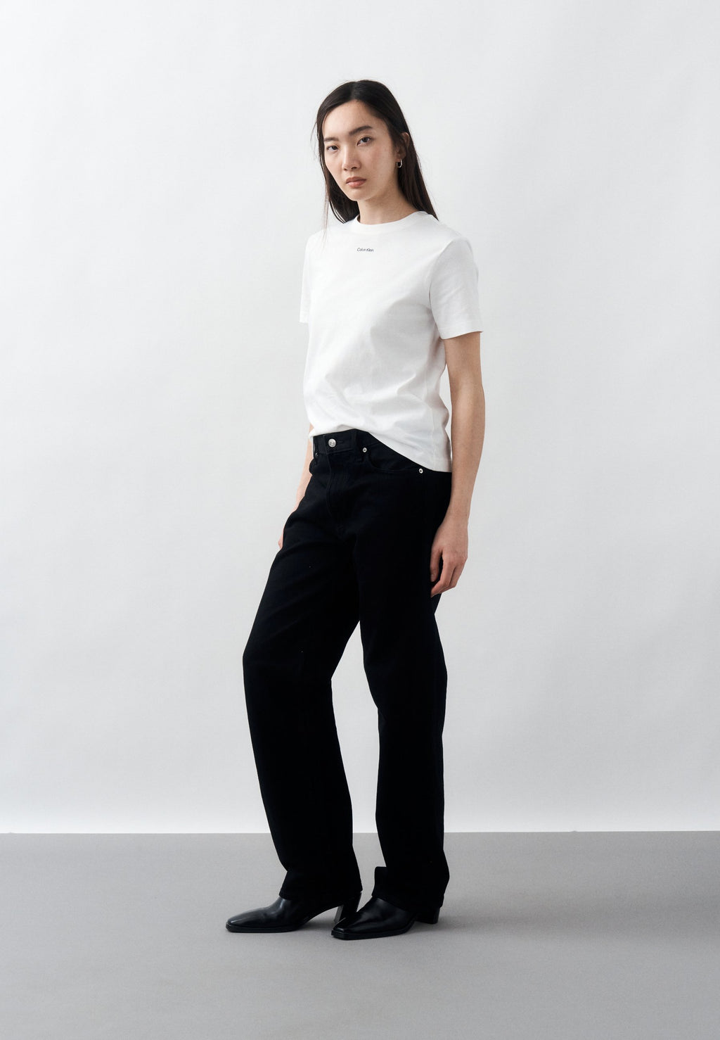 CLASSIC LOGO TEE - Basic T-shirt - white