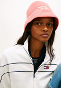 CHAPEAU BOB BRODÉ LOGO AU CROCHET - Chapeau - rose enchanté