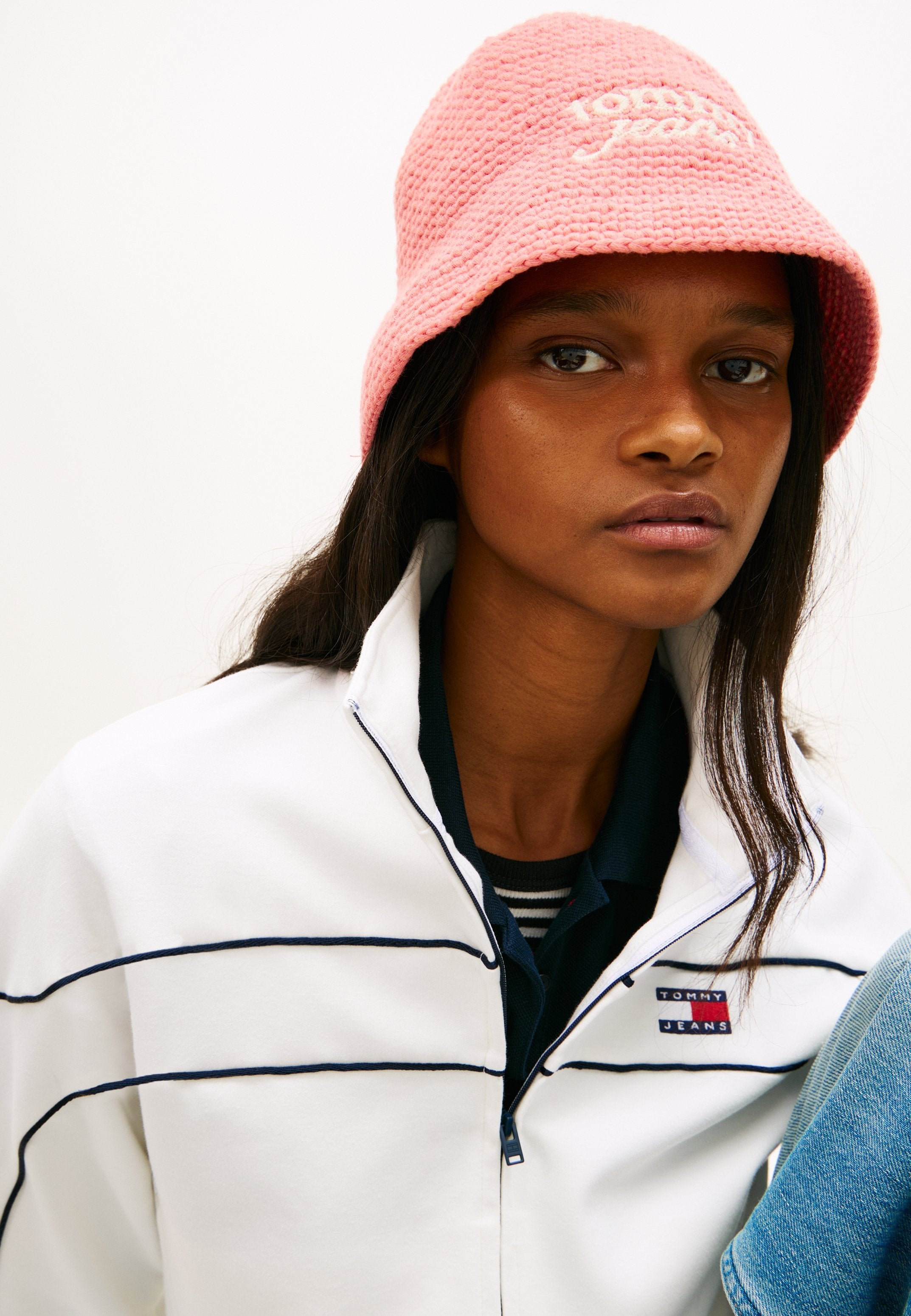 CHAPEAU BOB BRODÉ LOGO AU CROCHET - Chapeau - rose enchanté