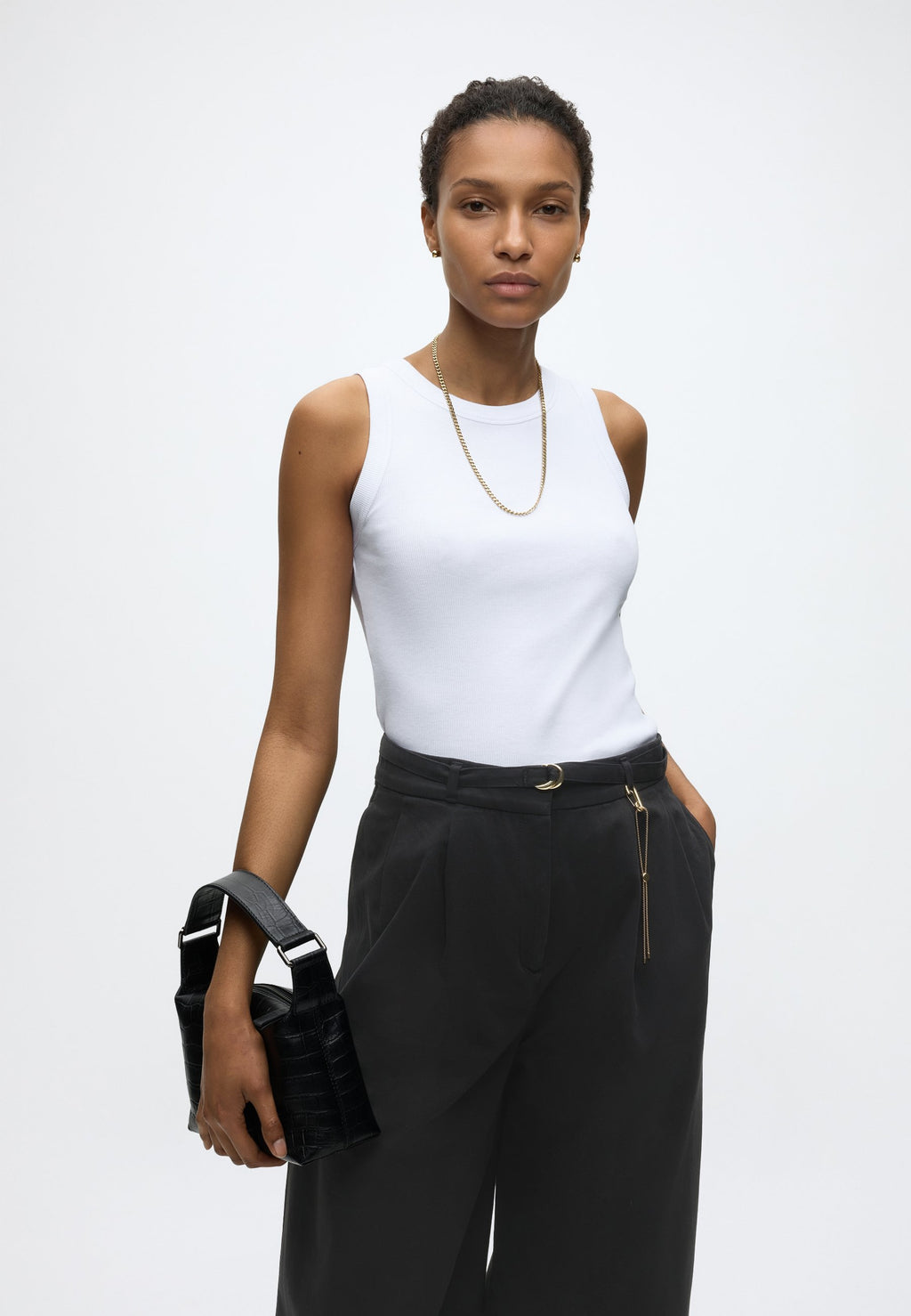 HENESA - Trousers - black