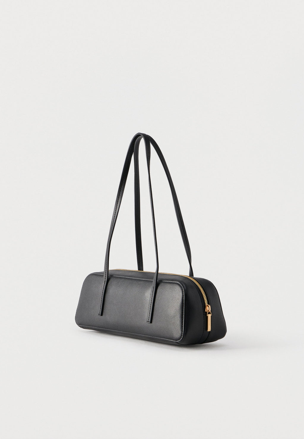 FOIL LOGO BAULETTO - Handbag - black/toasted coconut