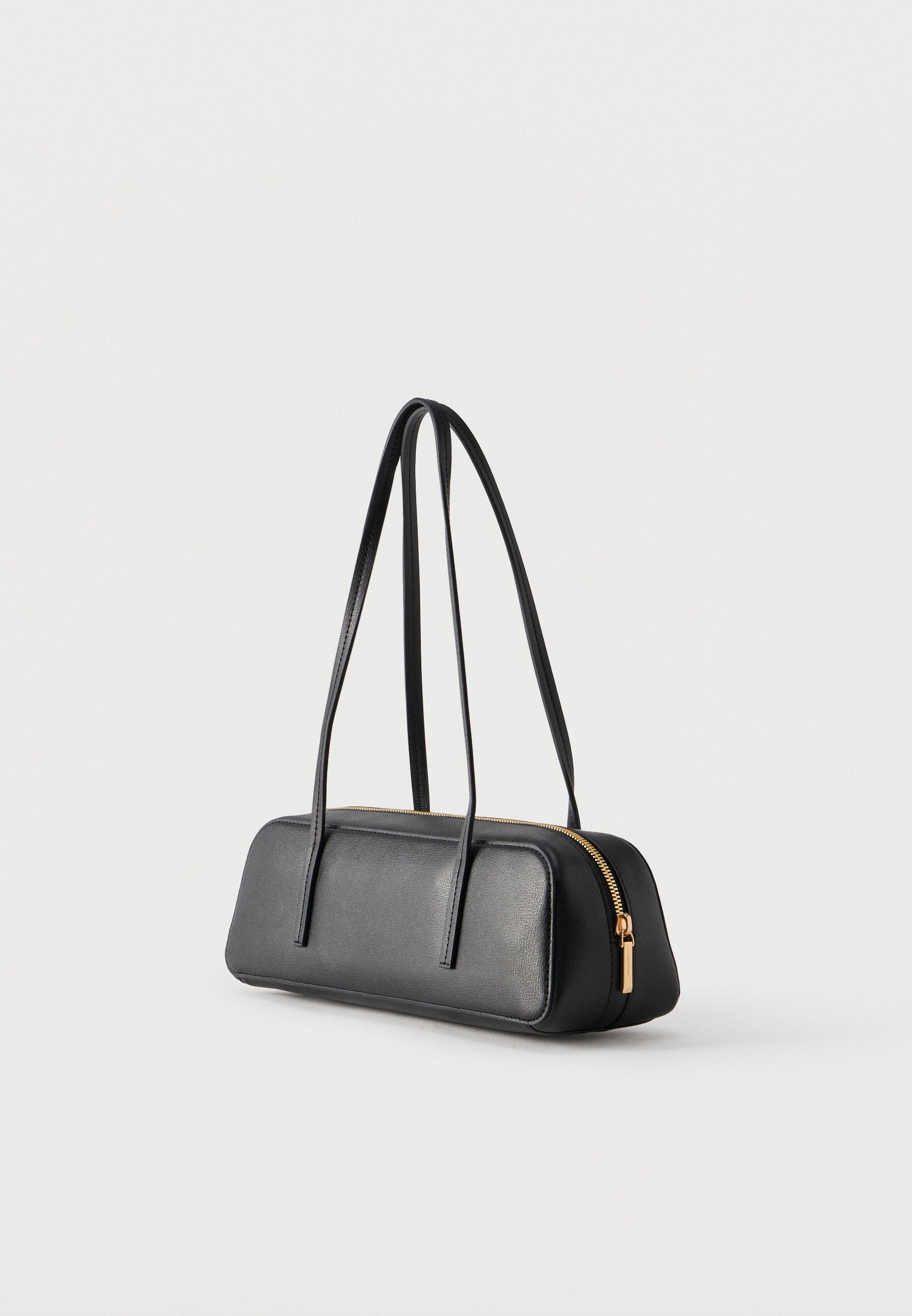 FOIL LOGO BAULETTO - Handbag - black/toasted coconut