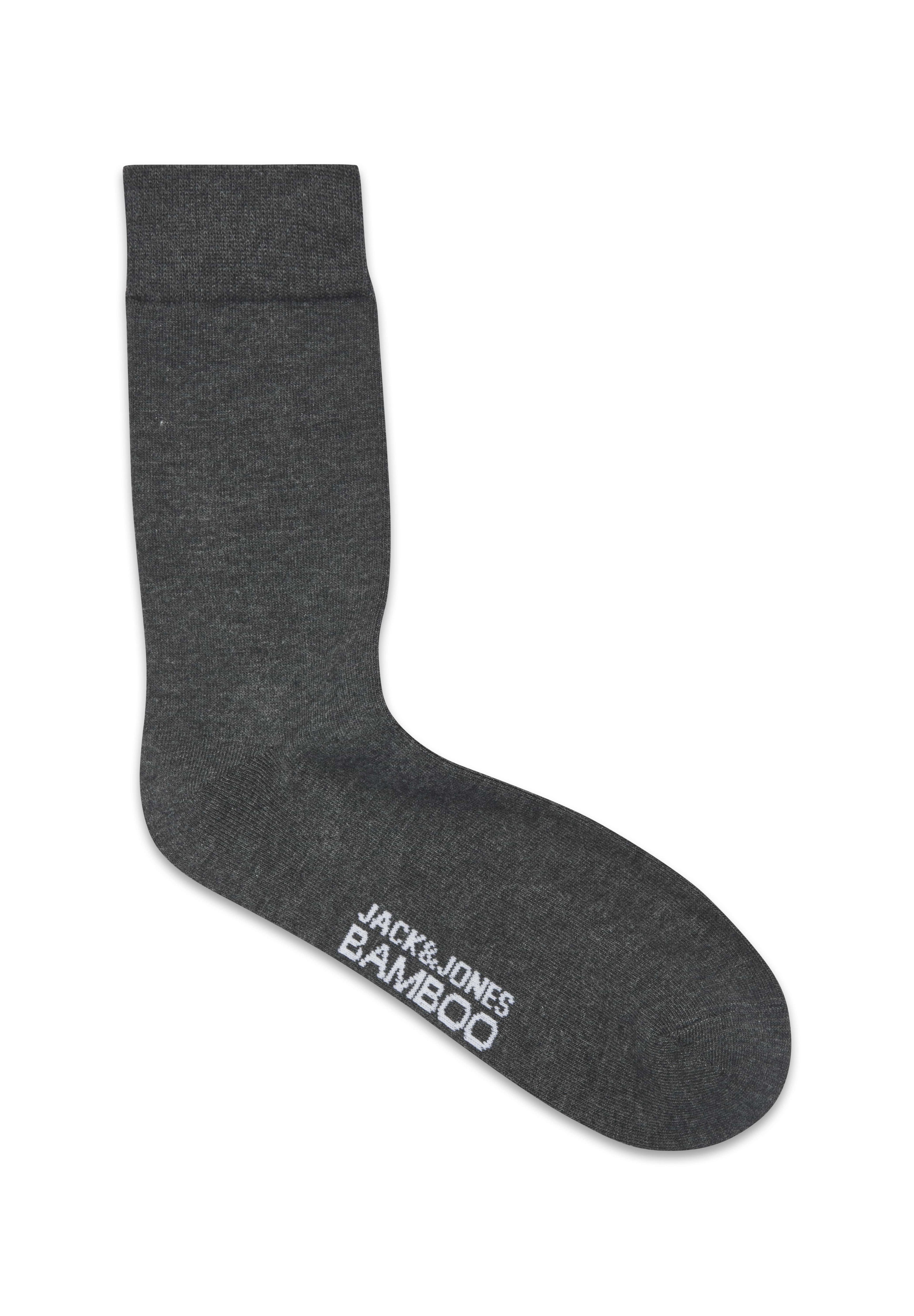 JACBASIC BAMBOO 5 PACK  - Socks - black/navy blazer/dark grey melange/light grey melange