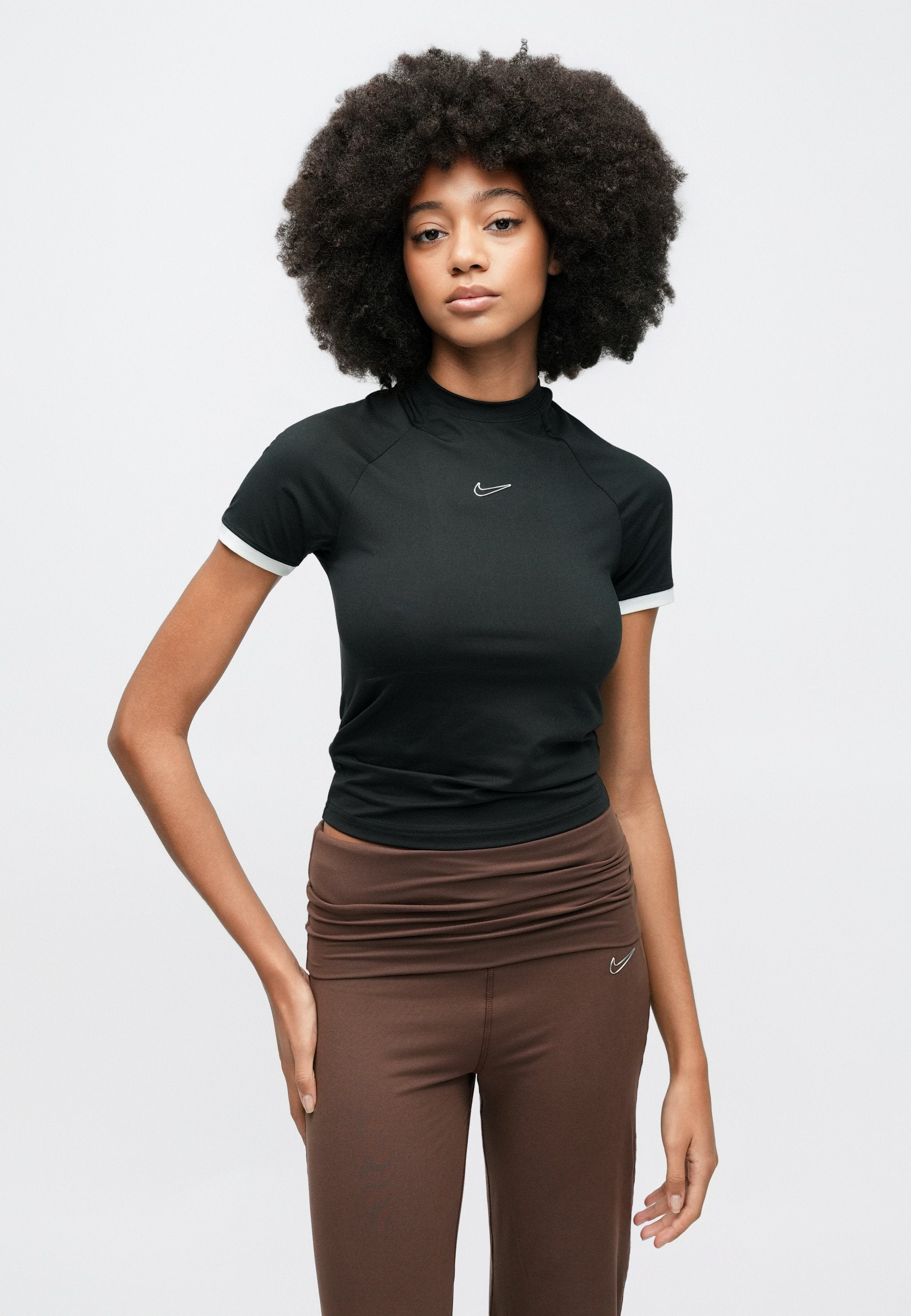 FITTED - Print T-shirt - black