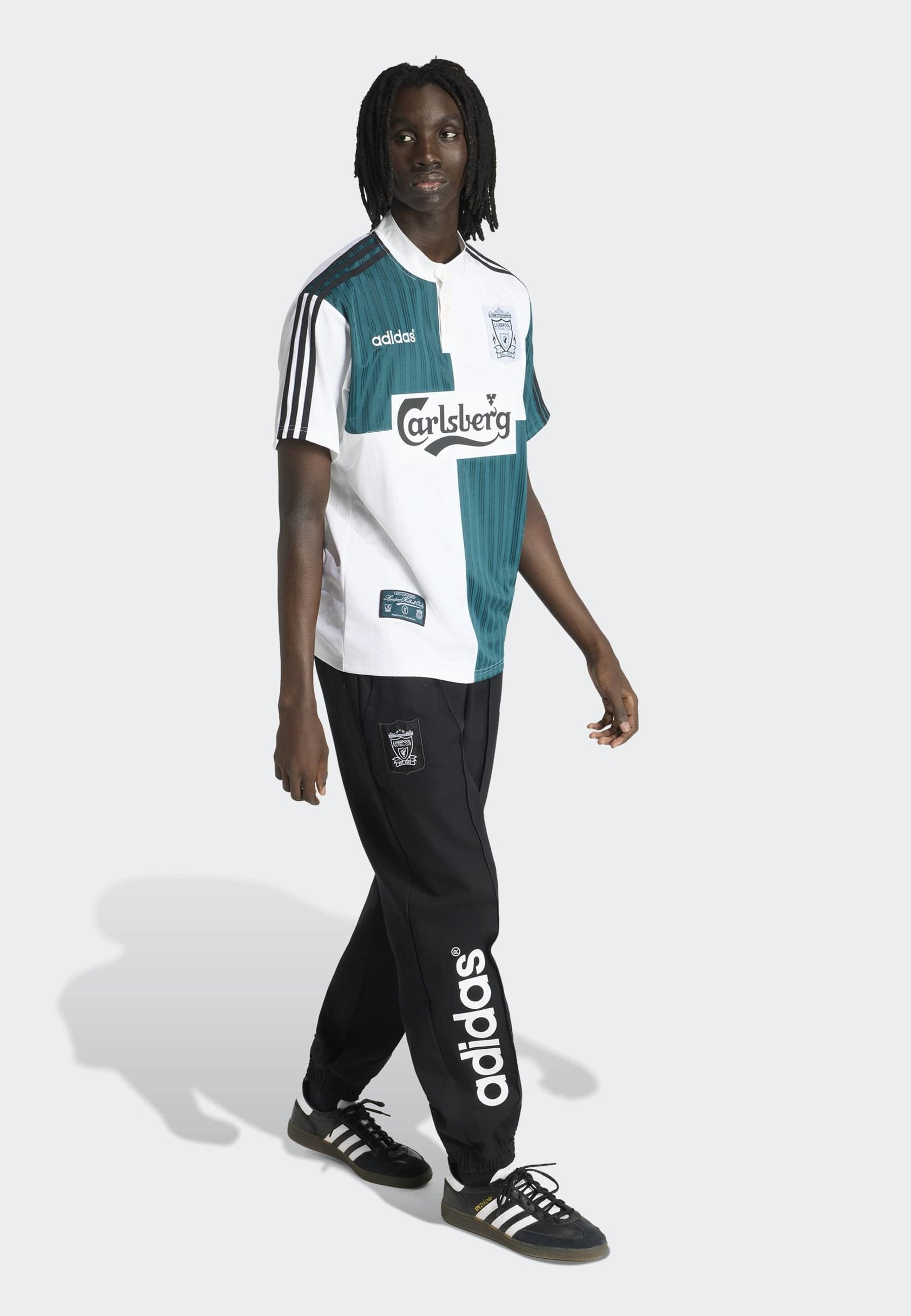 MAILLOT EXTÉRIEUR LIVERPOOL FC 95 - T-shirt imprimé - blanc/vert intense