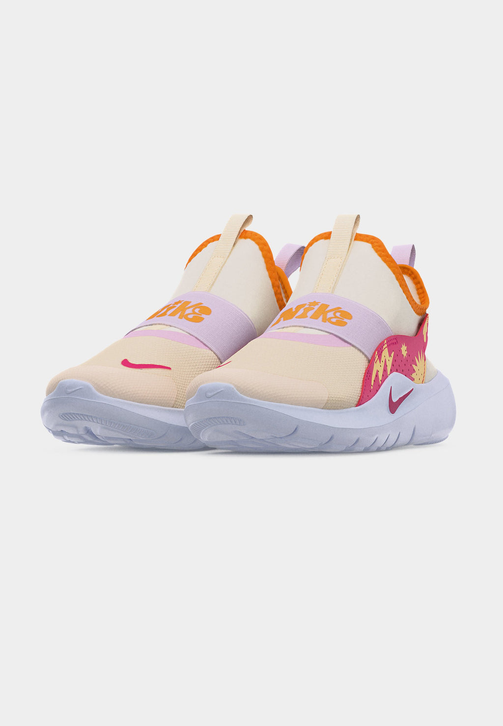FLEX RUNNER 4 SE UNISEX - أحذية جري على الطرق - طباشيري/وردي صحراوي/ساعة شمسية/برتقالي/بنفسجي مبيض/أبيض