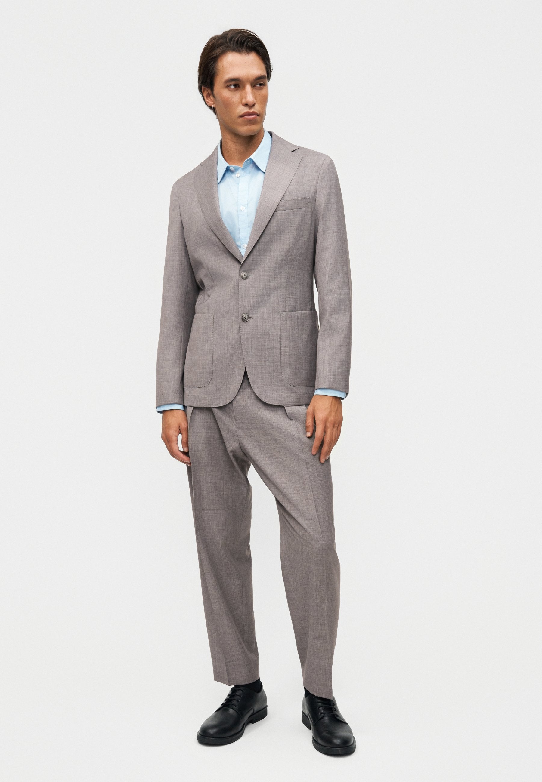 HANRY - Blazer jacket - open grey