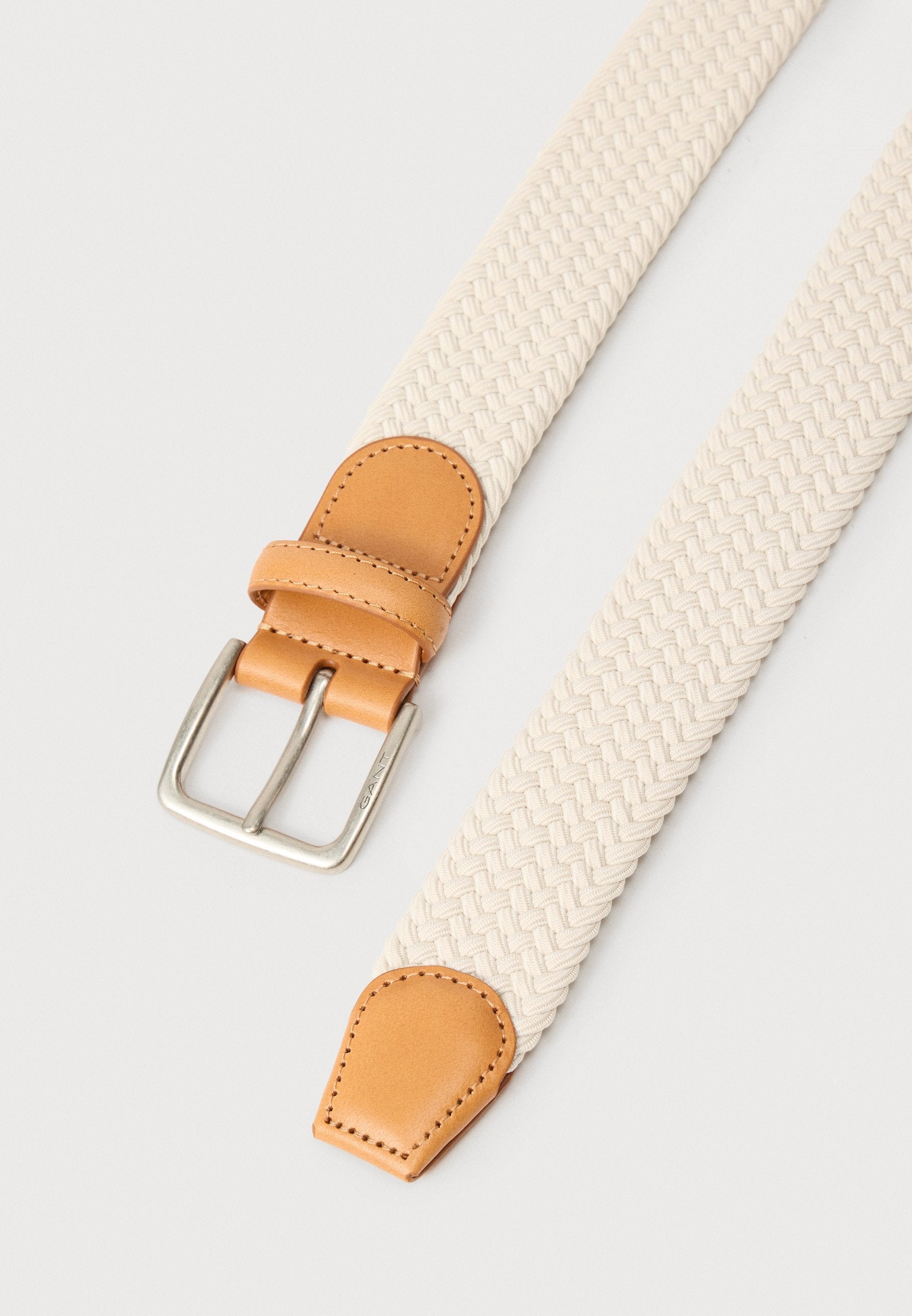 ELASTIC BRAIDED BELT UNISEX - Braided belt - putty
