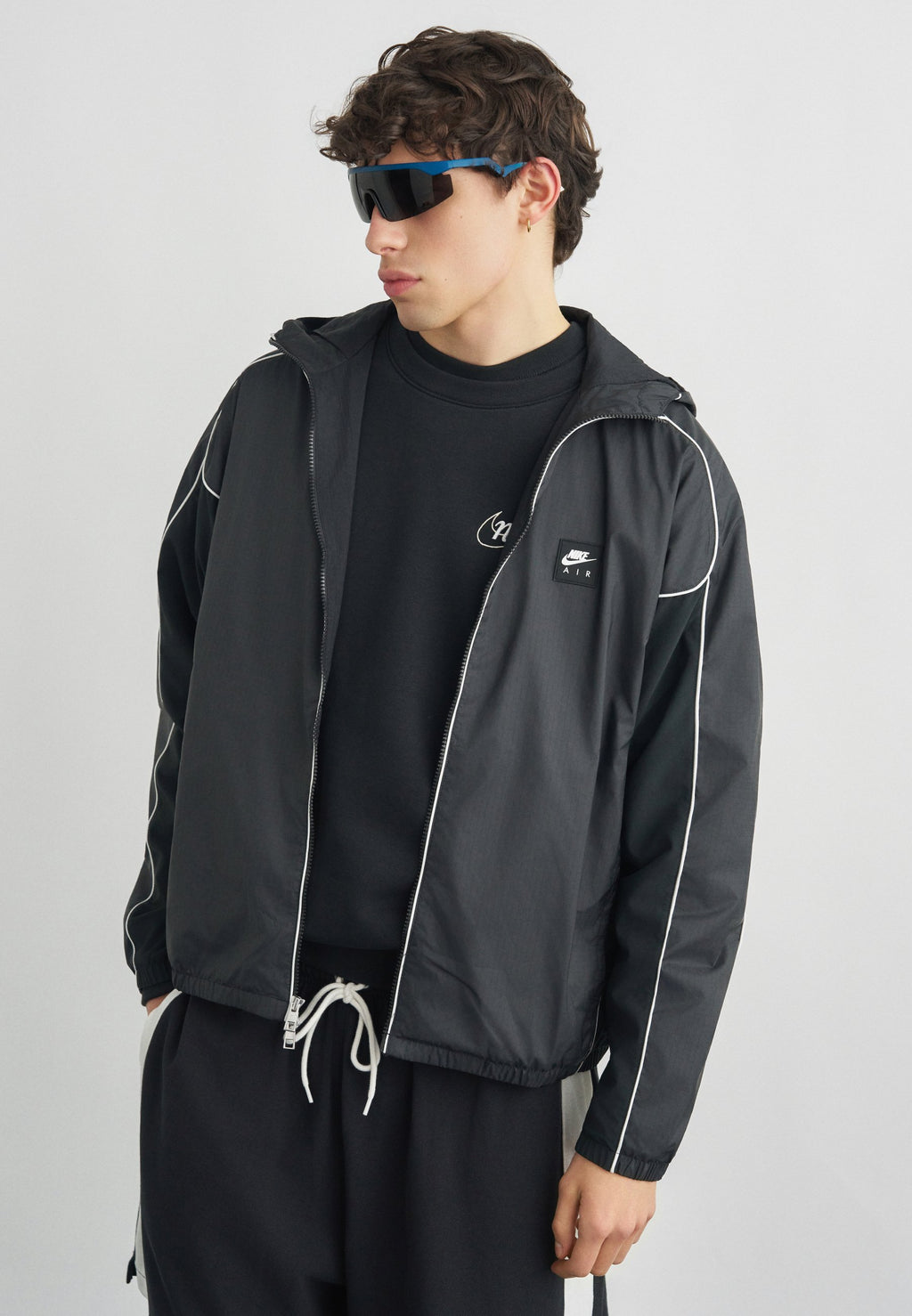 HYBRID - Light jacket - black/white