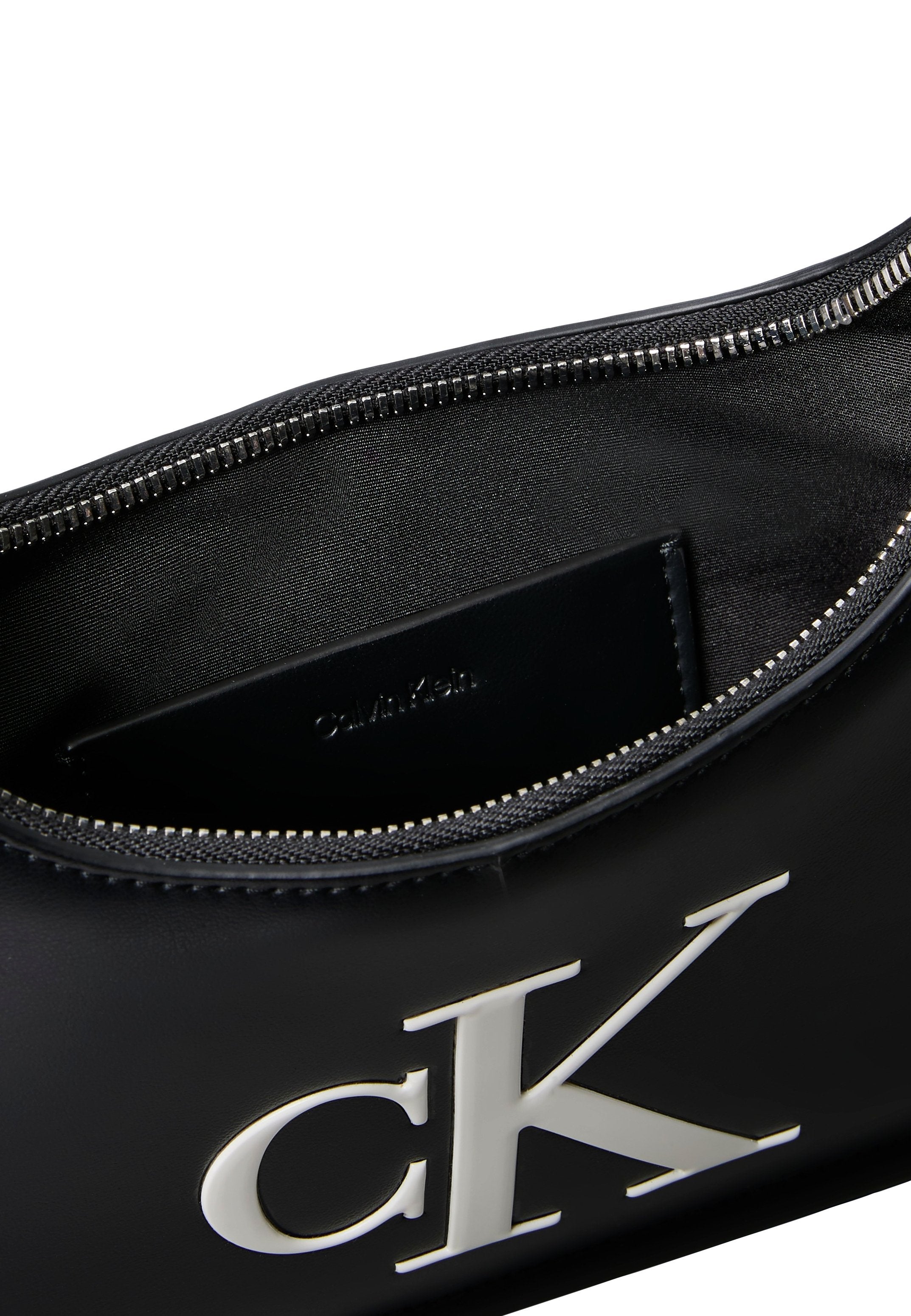 BOLD SMALL SHOULDER BAG - Handbag - black/white