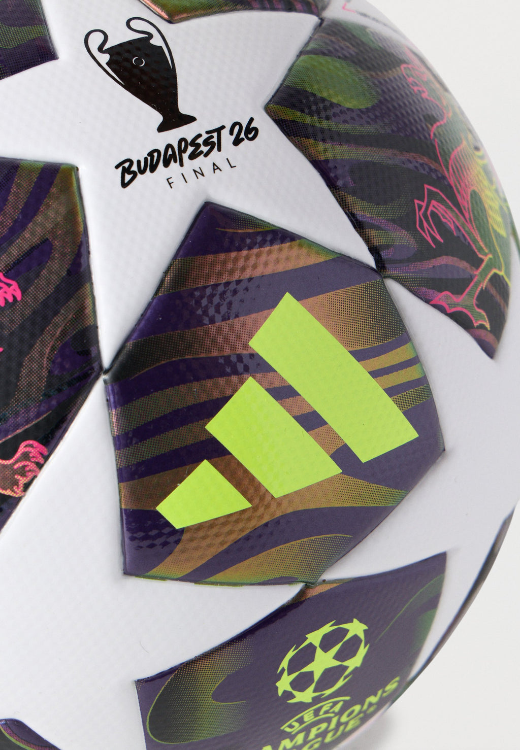 LIGUE DES CHAMPIONS UEFA FINALE LEAGUE UNISEX - Football - violet foncé/blanc/jaune solaire