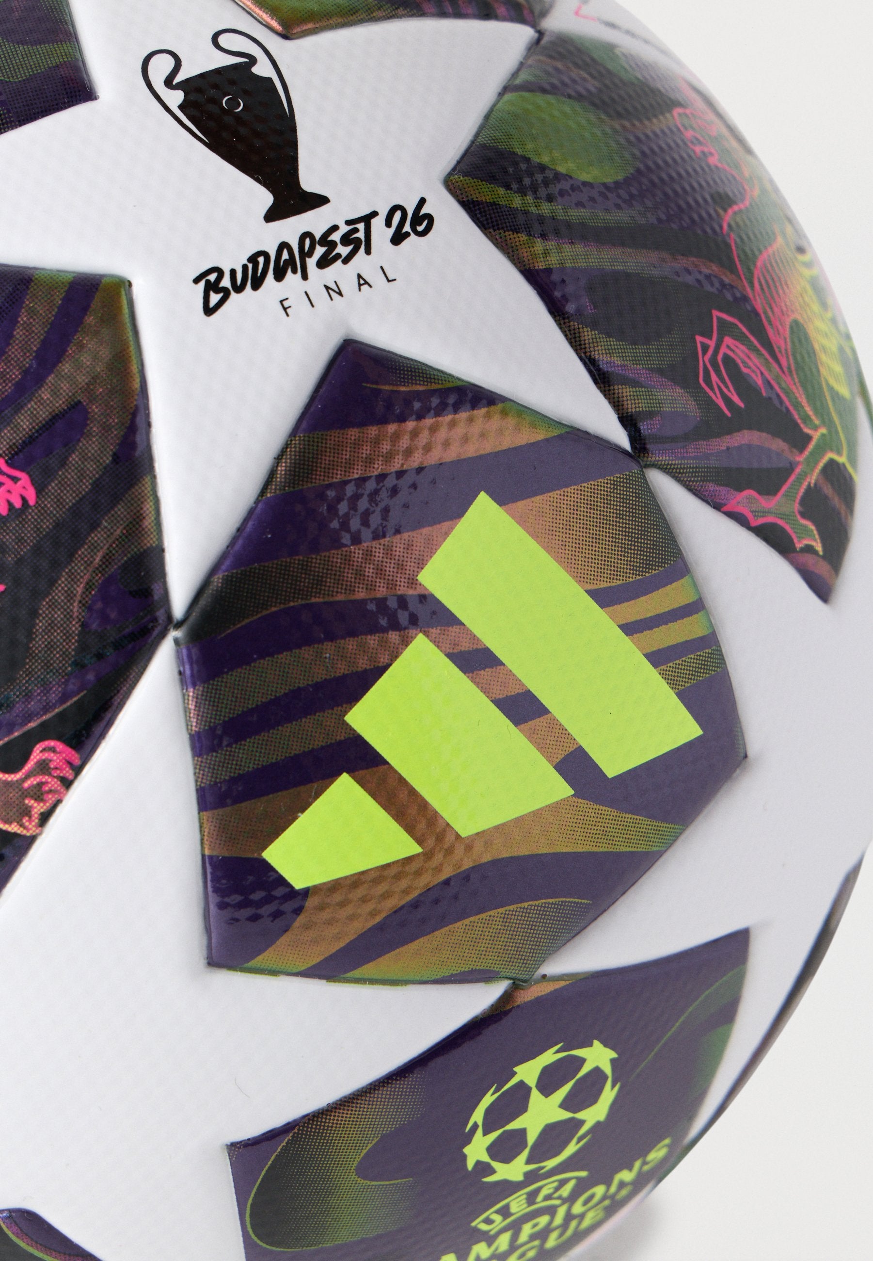 LIGUE DES CHAMPIONS UEFA FINALE LEAGUE UNISEX - Football - violet foncé/blanc/jaune solaire