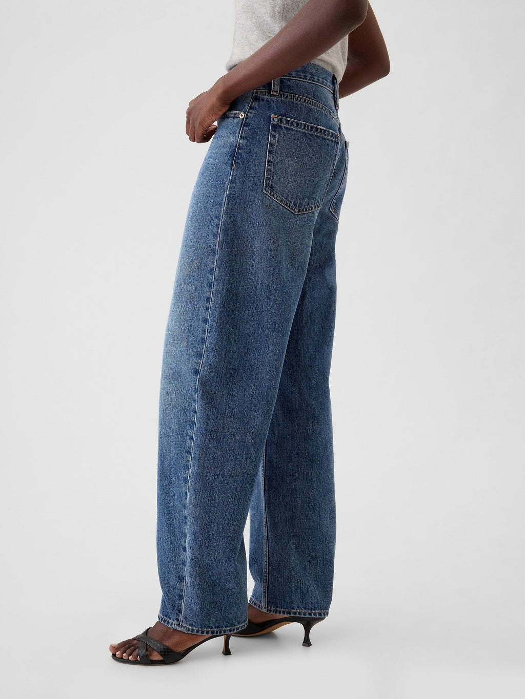BARREL HERSH - Baggy Jeans - medium indigo