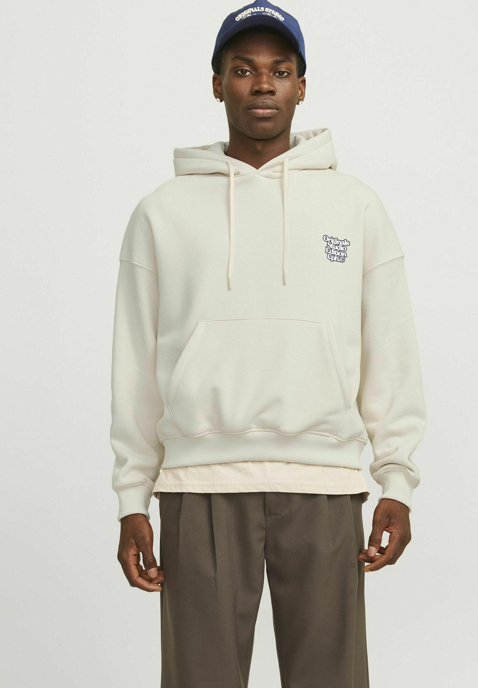Printed - Hoodie - antique white