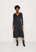 PUFF MIDI - Cocktail dress / Party dress - black/multi