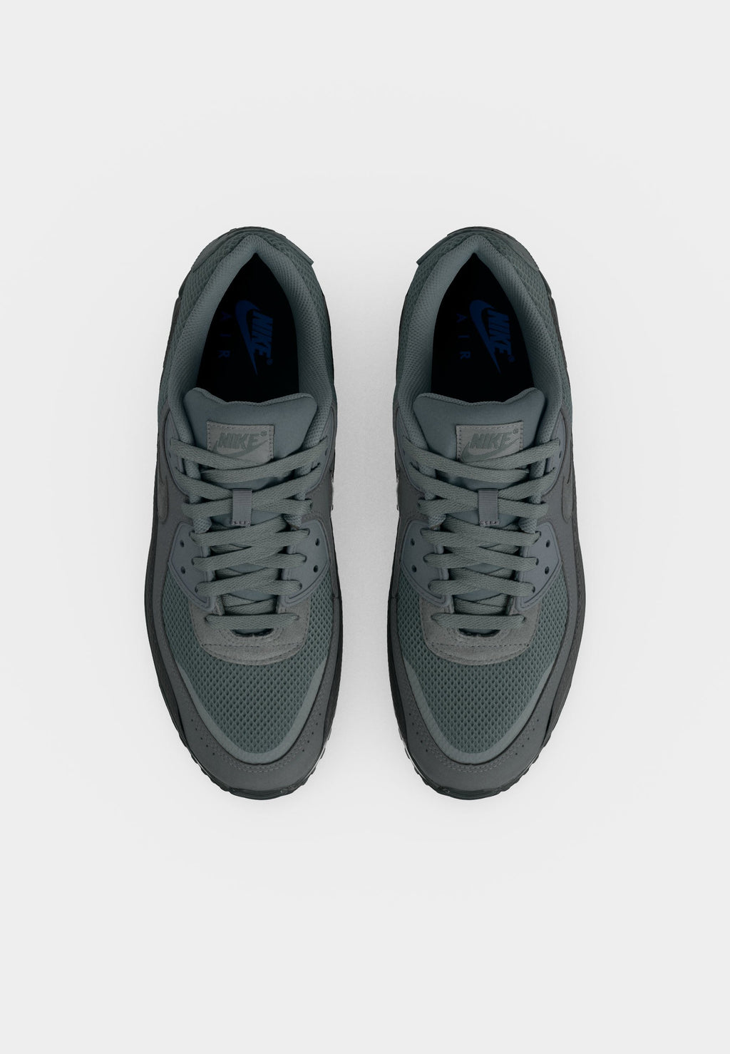 AIR MAX 90 - Trainers - phantom/light orewood brown/cream/safety orange