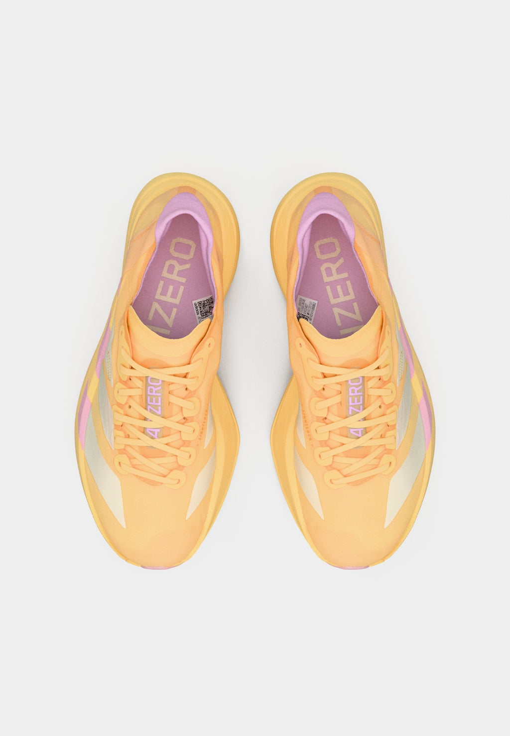 ADIZERO ADIOS PRO 4 - Road running shoes - ice tangerine/ice gold-coloured metallic/bliss lilac
