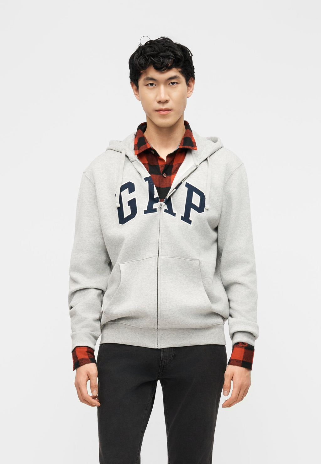 CORE ARCH - Hoodie - light heather grey