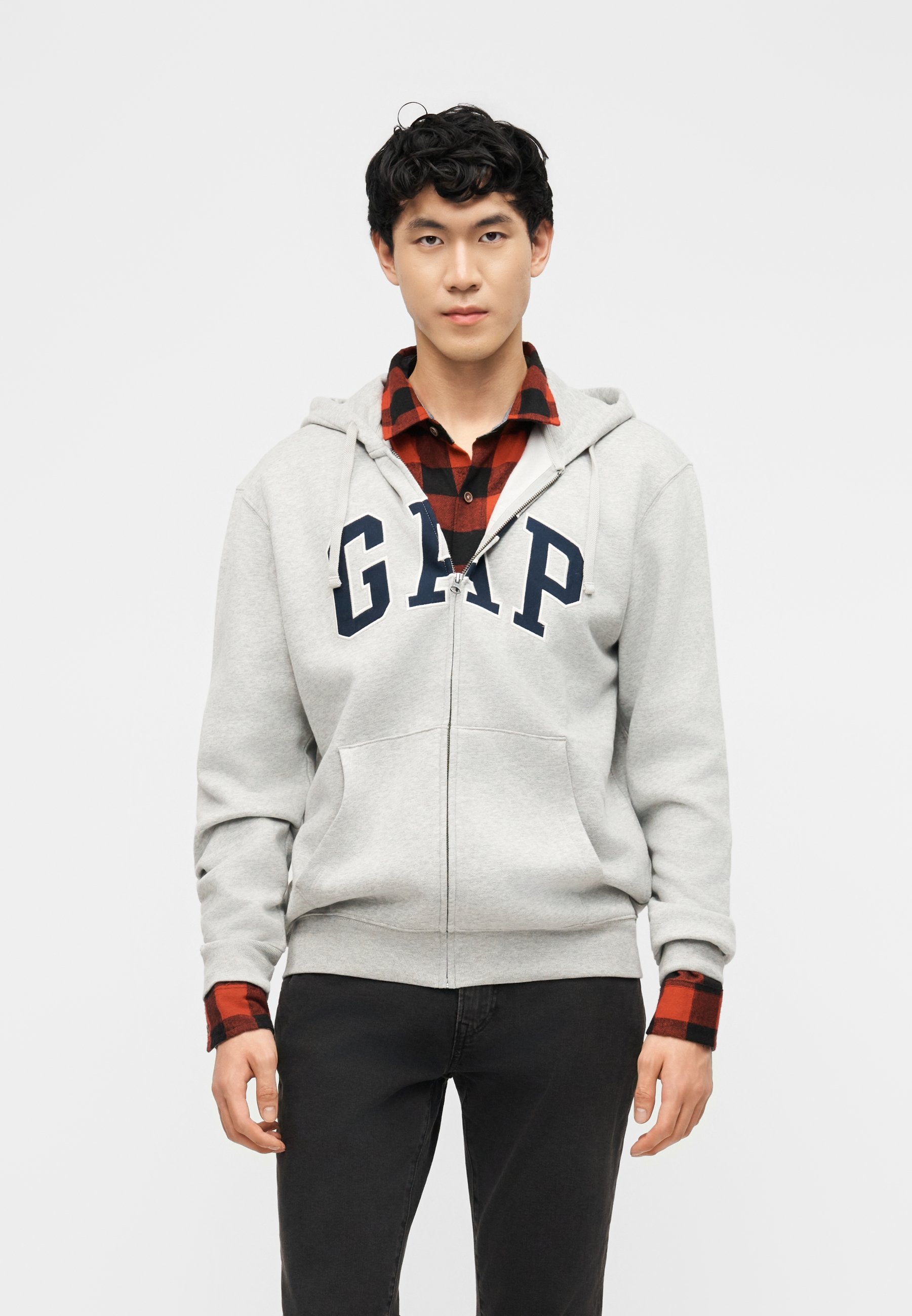 CORE ARCH - Hoodie - light heather grey