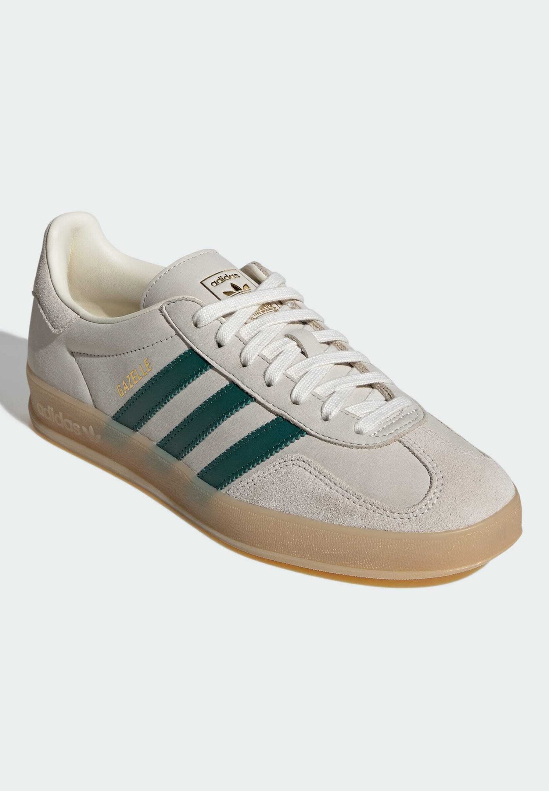 GAZELLE INDOOR - Trainers - cream white collegiate green gum