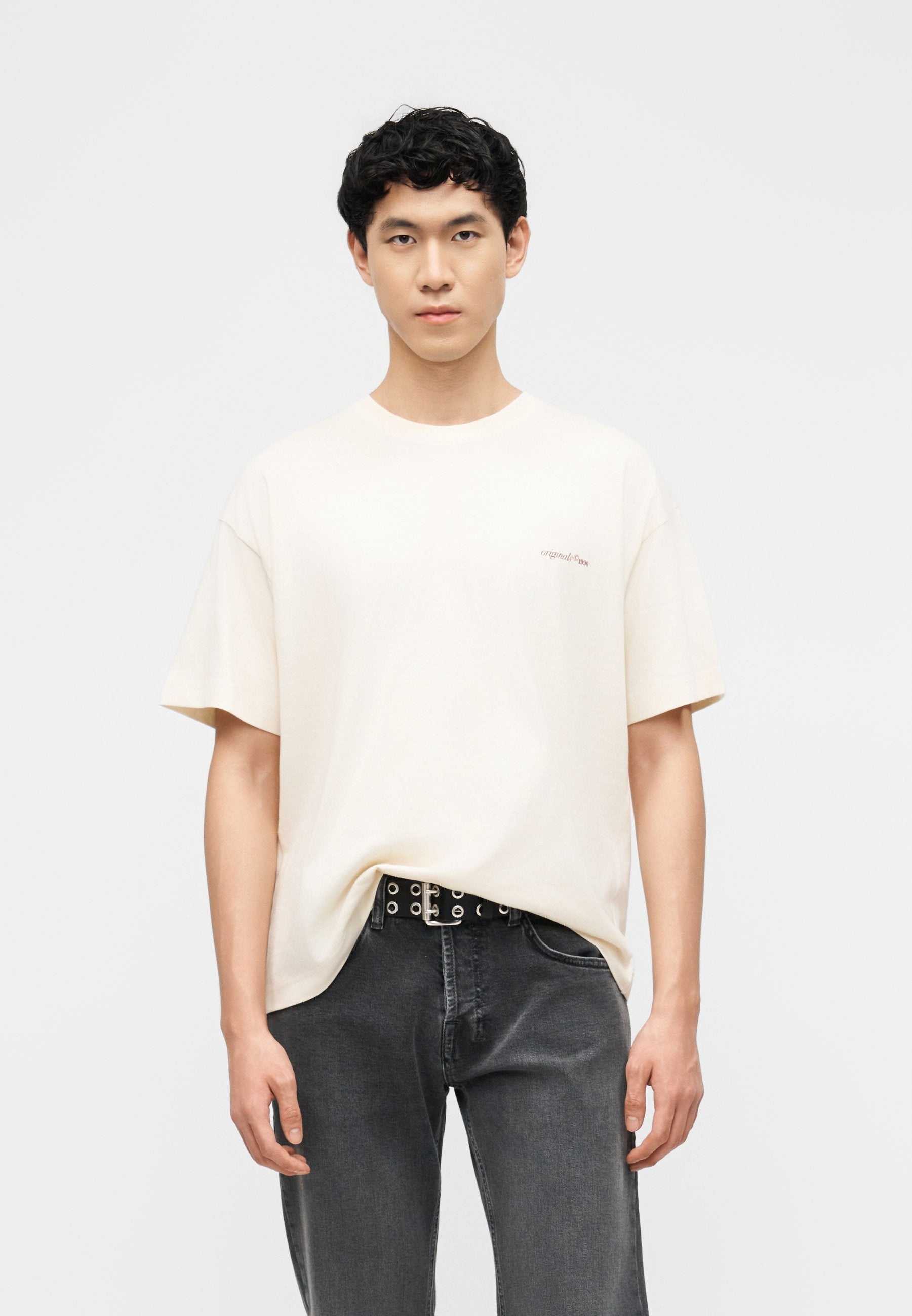 T- - Print T-shirt - antique white