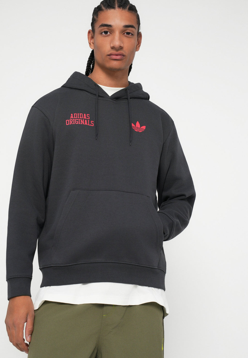 RETRO WORDING UNISEX - Hoodie - black