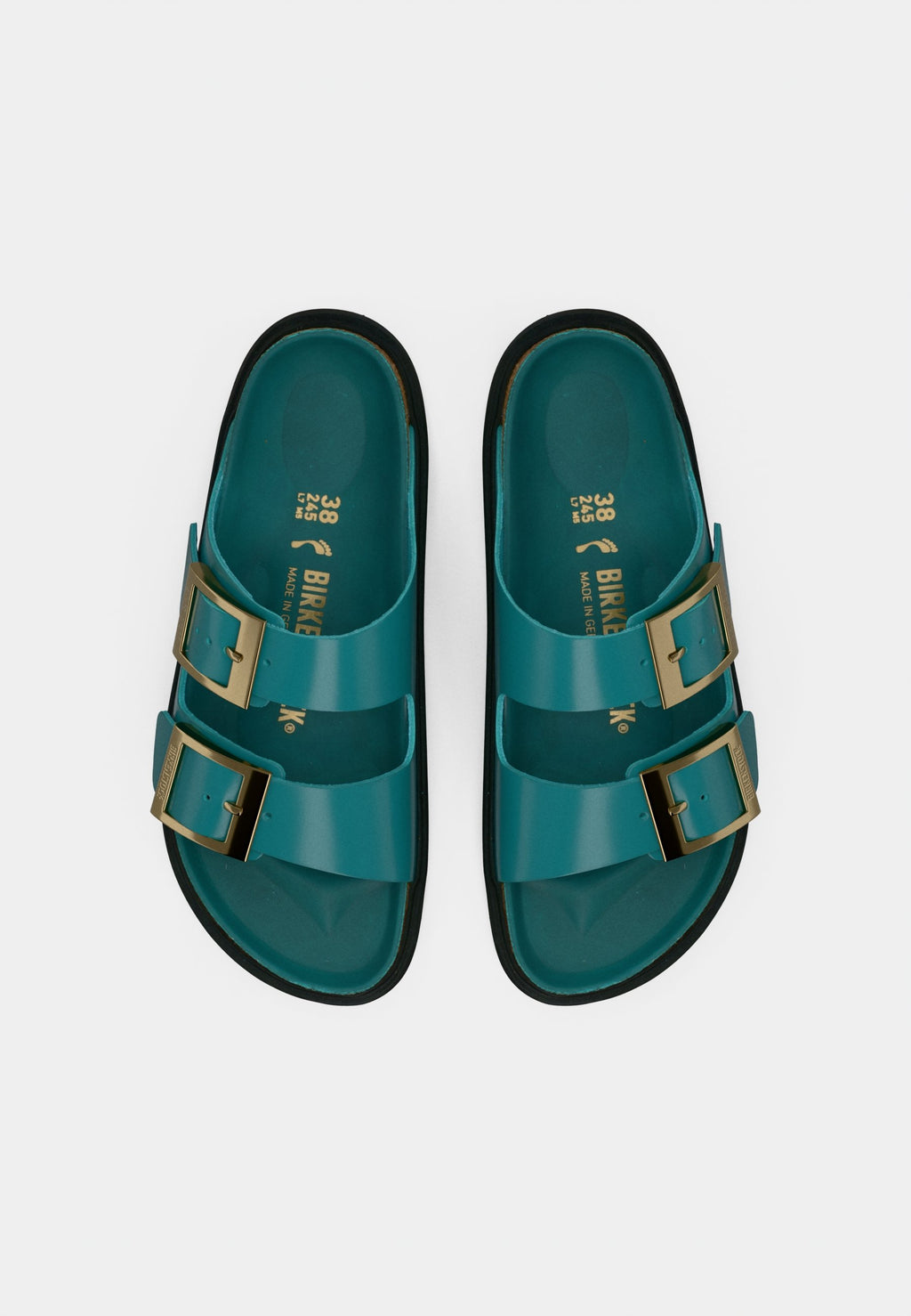 ARIZONA DB LENA HS DARK TEAL HEX CUPSOLES NARROW - Sandals - dark teal