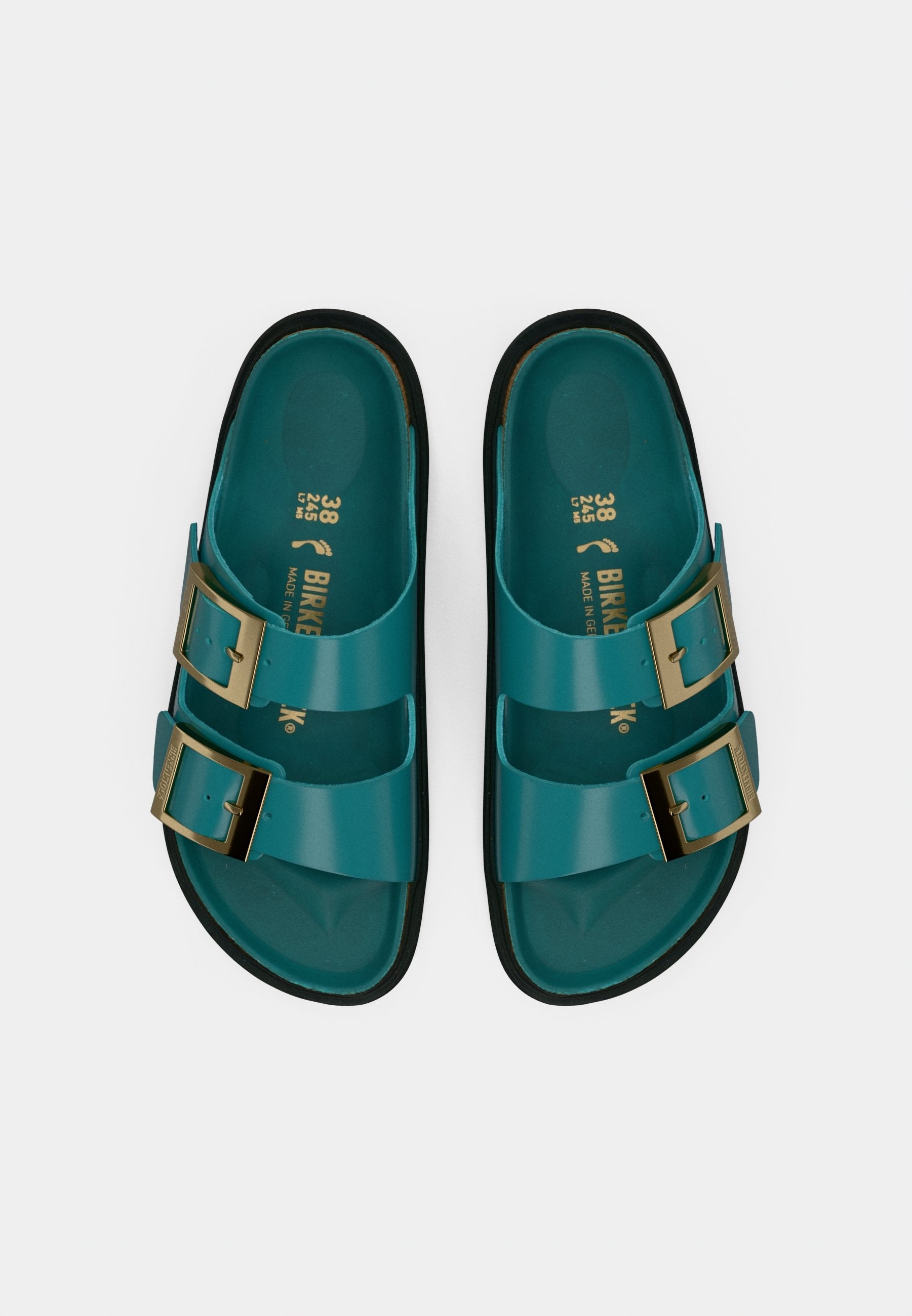 ARIZONA DB LENA HS DARK TEAL HEX CUPSOLES NARROW - Sandals - dark teal