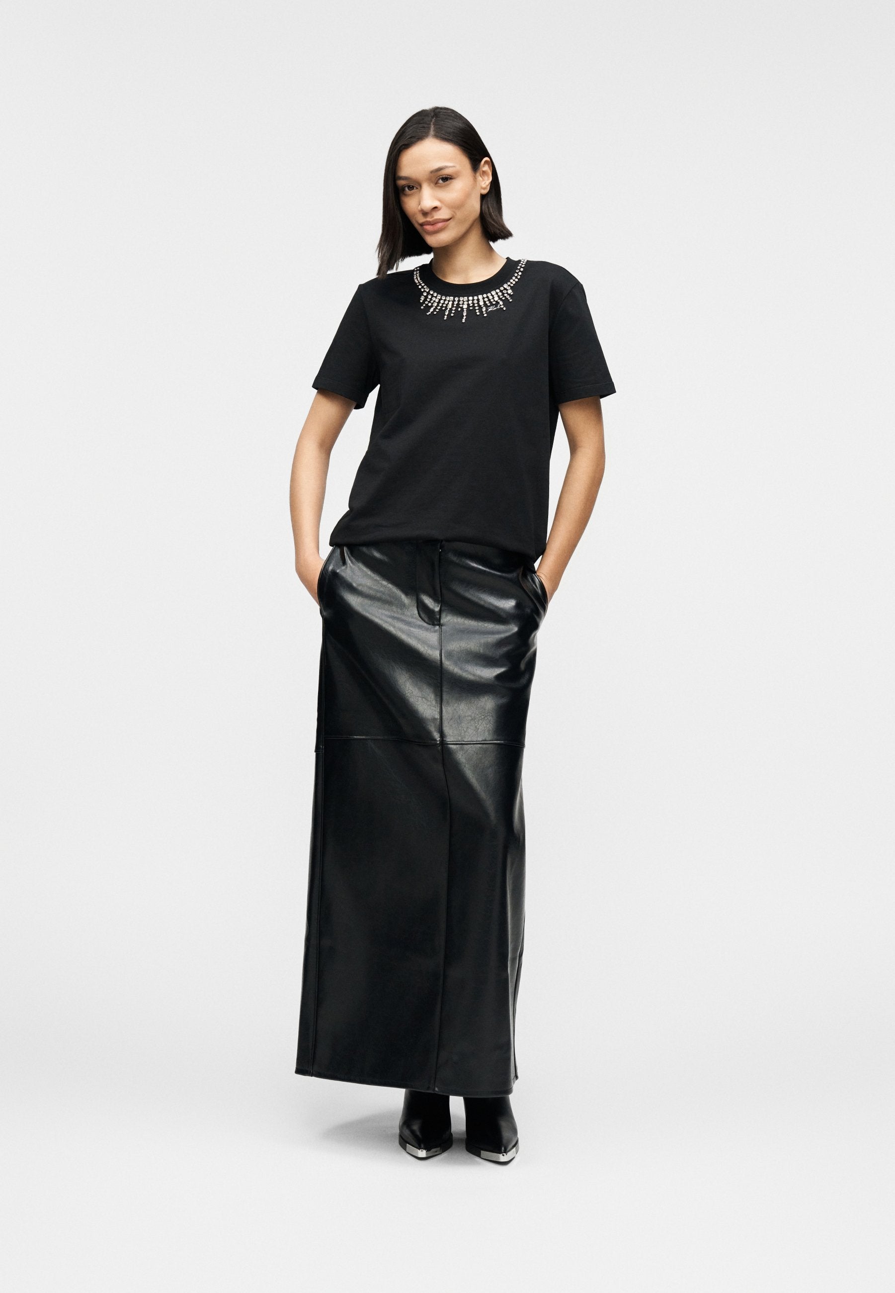 EMBELLISHMENT - Print T-shirt - black