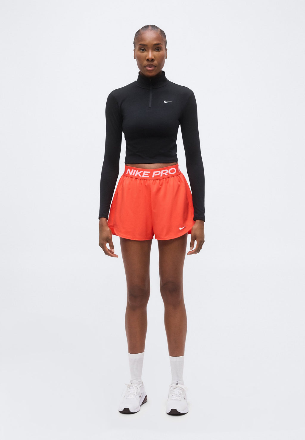 SHORT - Sports shorts - light crimson/white