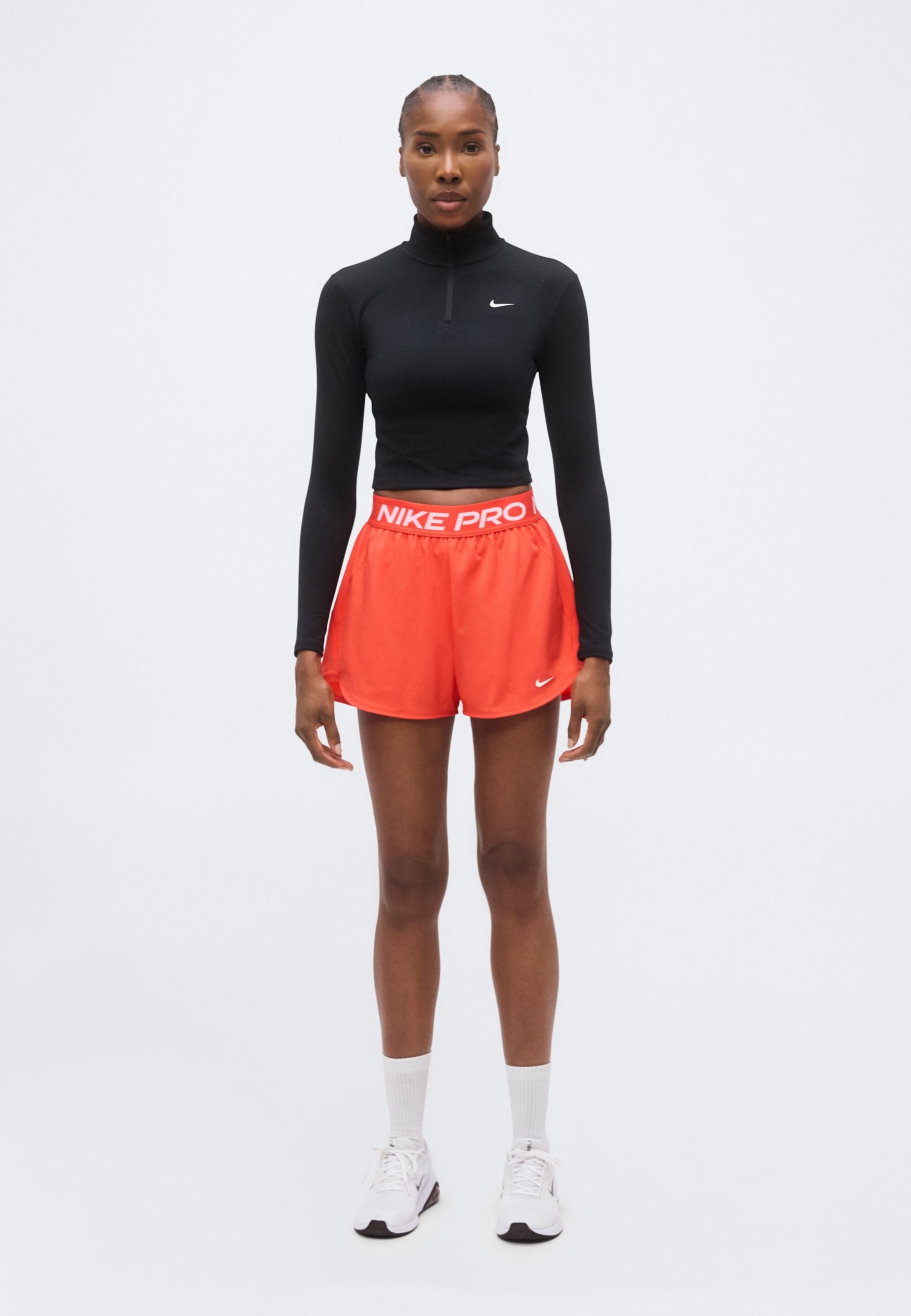 SHORT - Sports shorts - light crimson/white