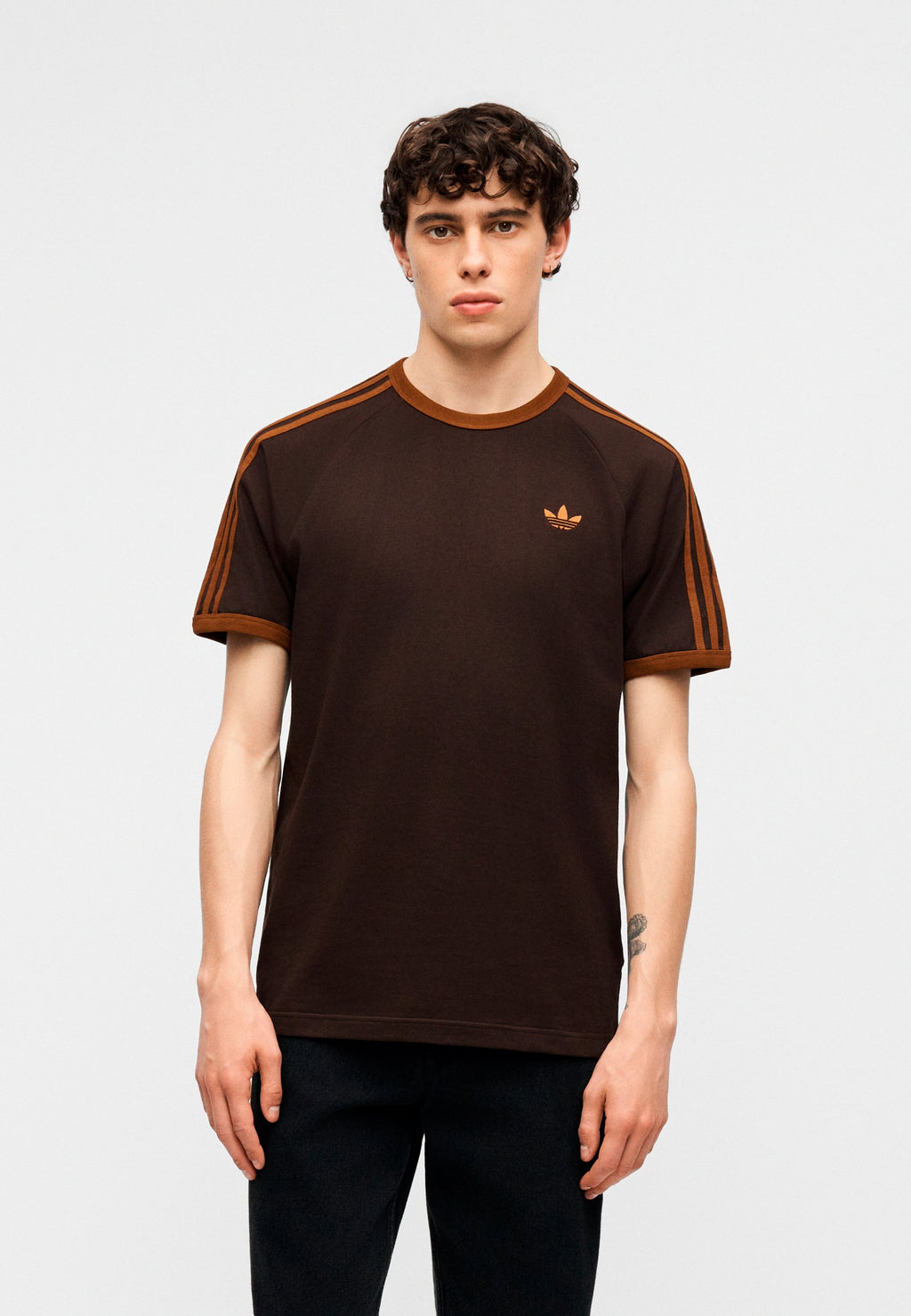 3S TEE - Print T-shirt - aurora coffee/dusky bronze