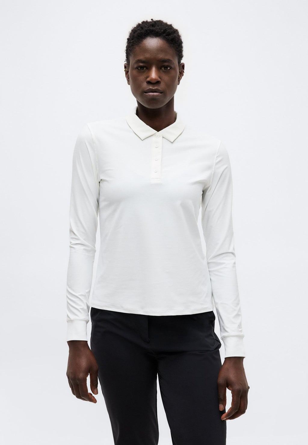 VICTORY LS POLO - Polo shirt - white