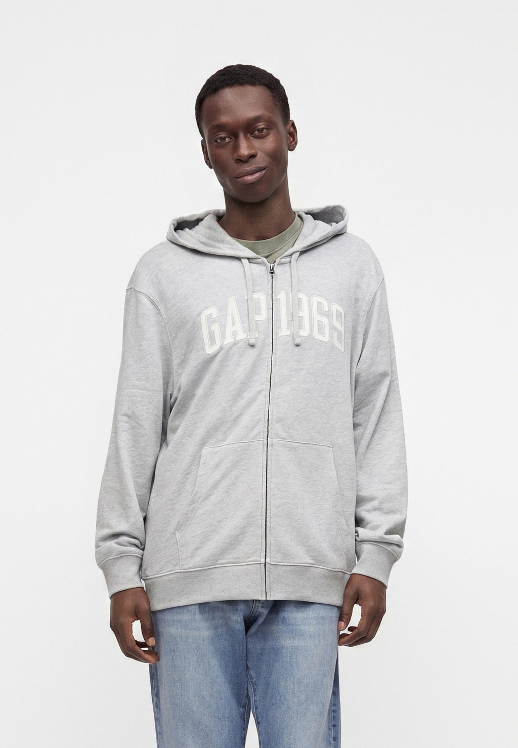 Zip-up sweatshirt - grey
