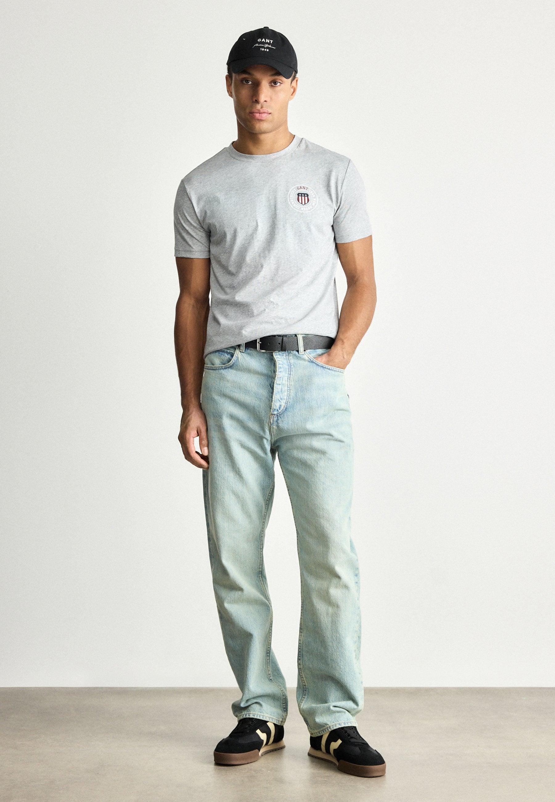 GRAPHIC  - Print T-shirt - grey melange