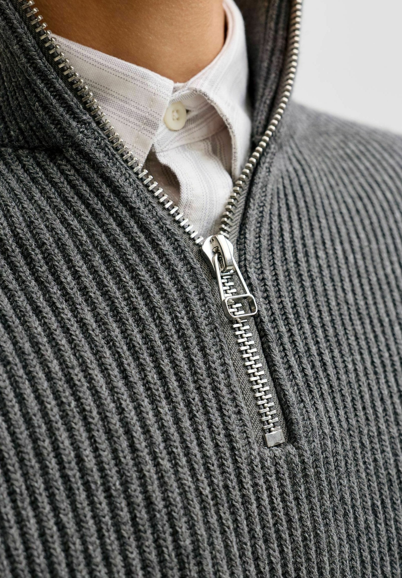 Quarter zip RDD Plain Quarter zip - Jumper - grey melange