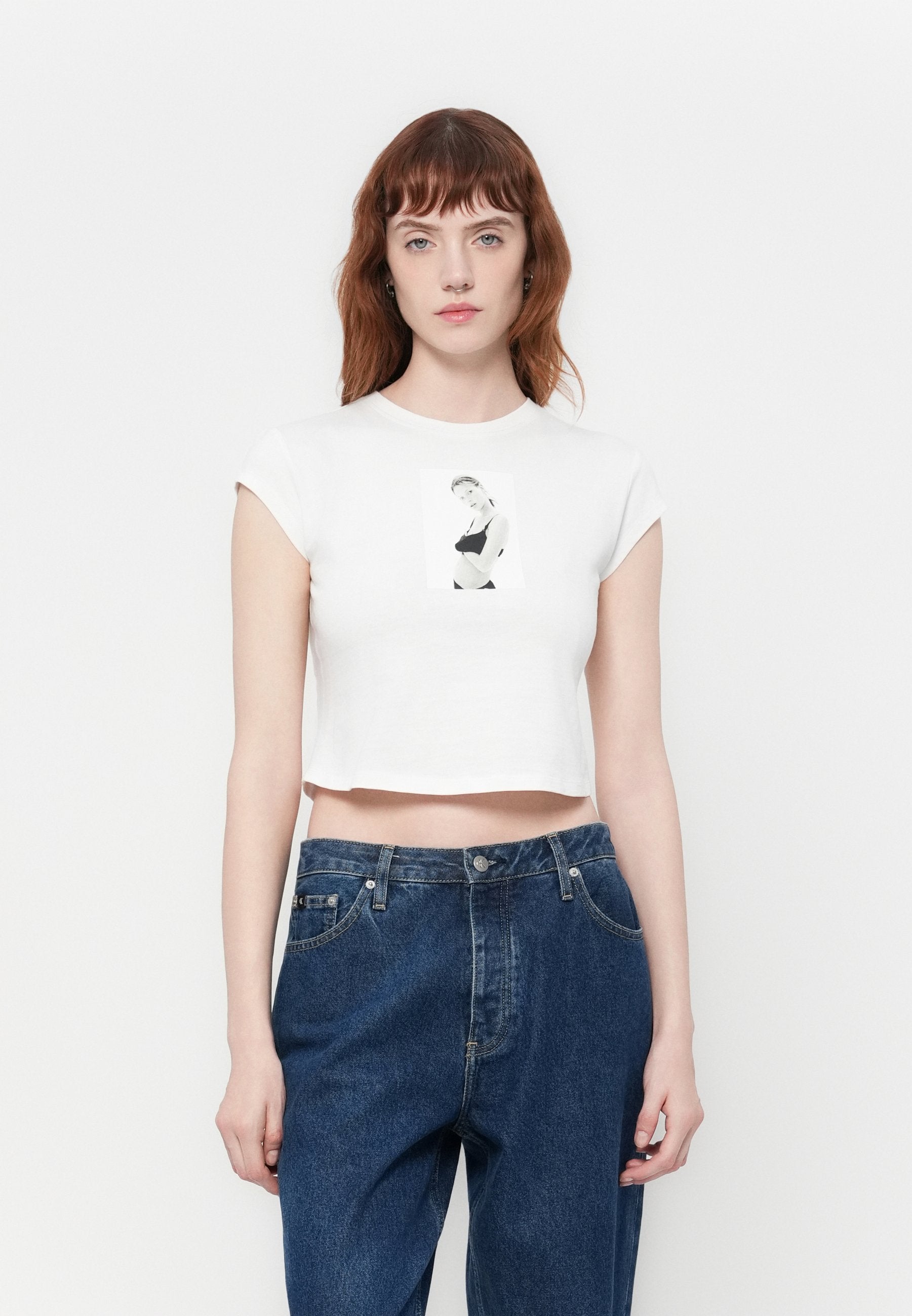 CLASSIC KATE BABY TEE UNISEX - Print T-shirt - brilliant white
