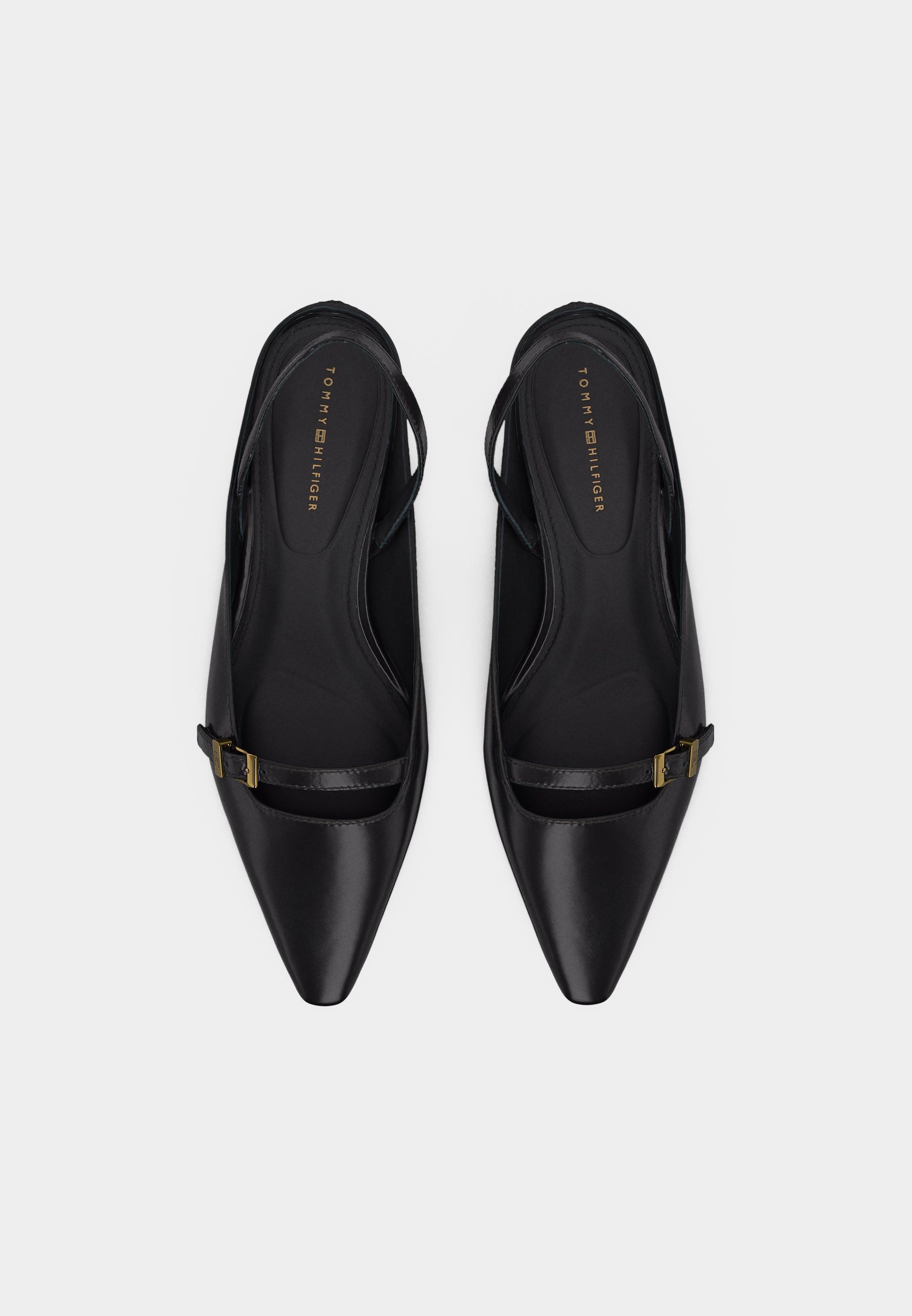 BUCKLE KITTEN SLINGBACK - Slingback ballet pumps - black