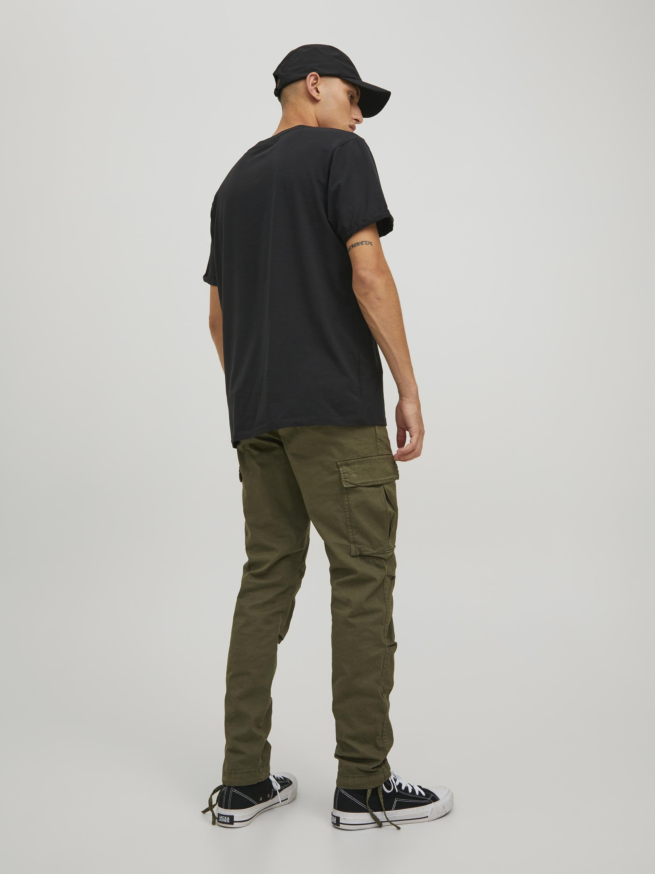 JPSTACE JJTUCKER AMA TAPERED FIT - Cargo trousers - Green