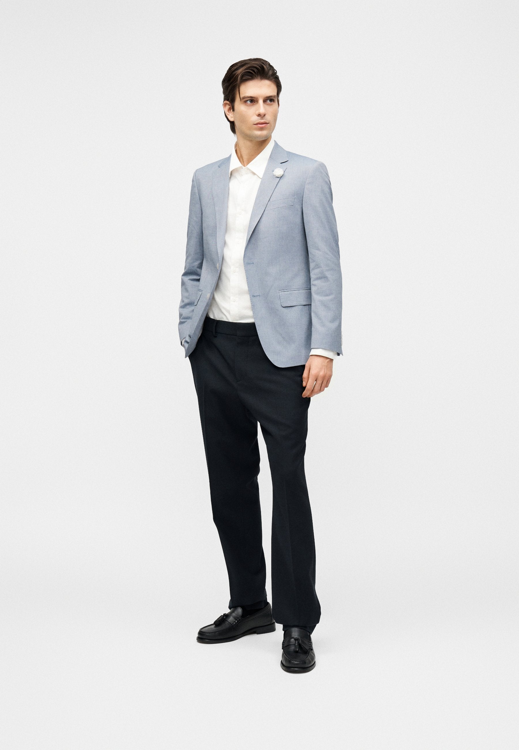 Blazer jacket - open blue