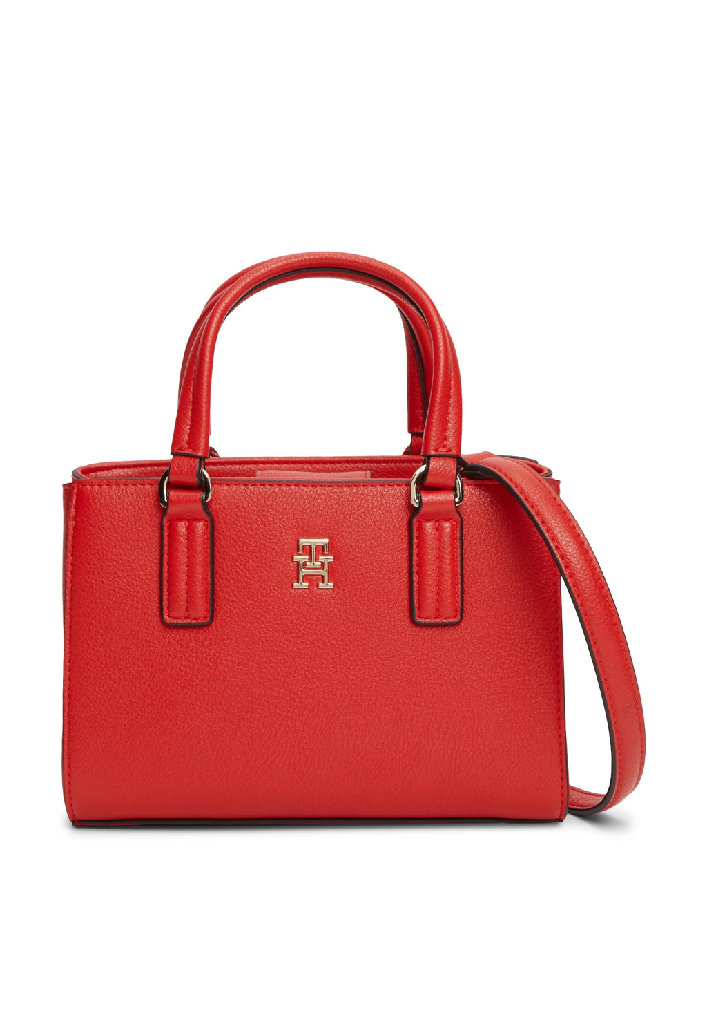 TH MONOGRAM CROSSBODY TOTE BAG - Handbag - primary red